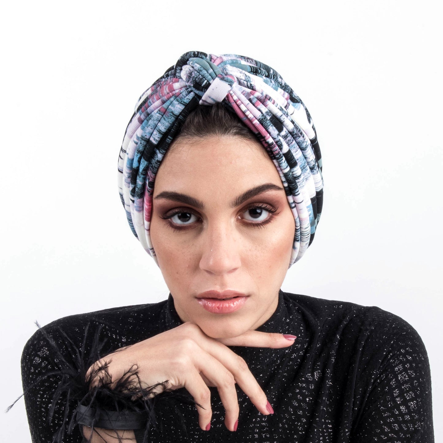 Dramatic Stripes Turban