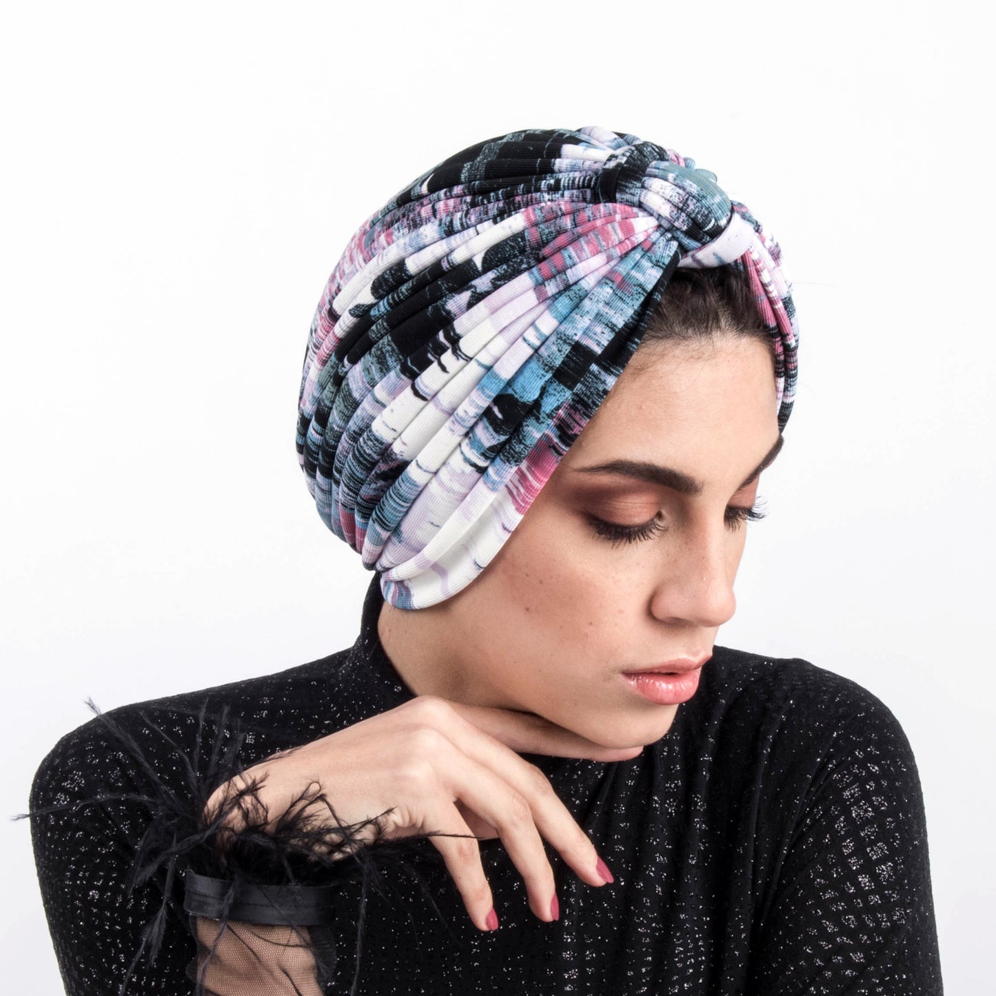 Dramatic Stripes Turban