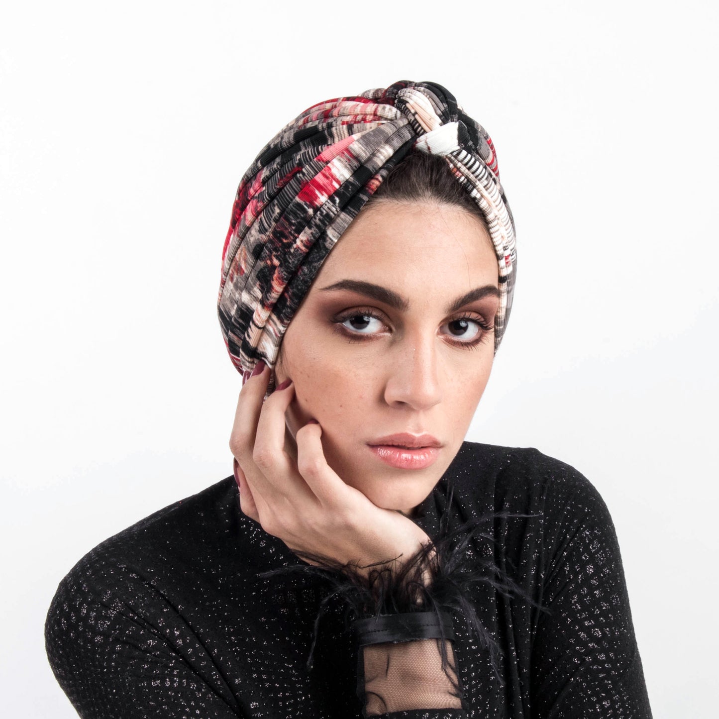 Dramatic Stripes Turban