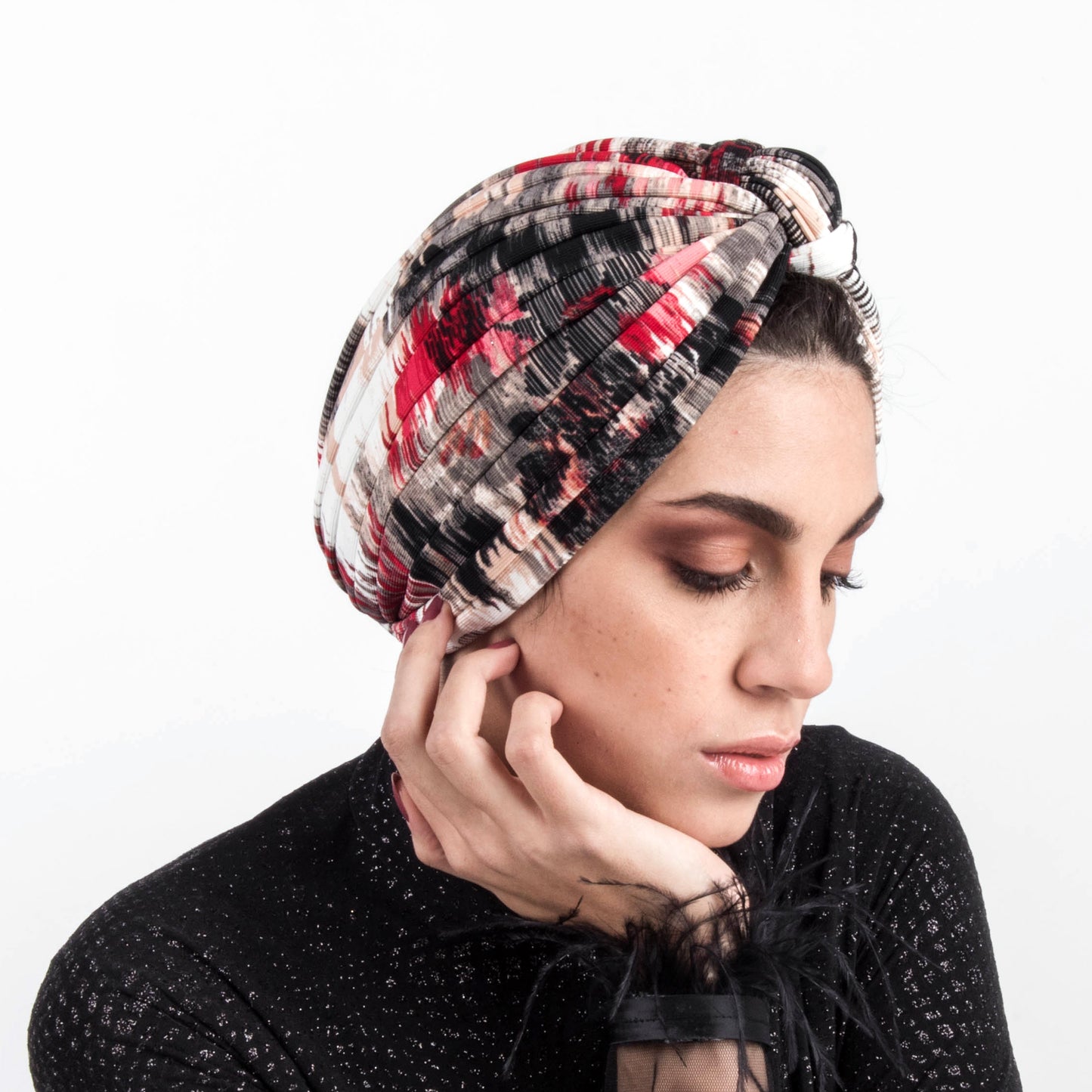 Dramatic Stripes Turban