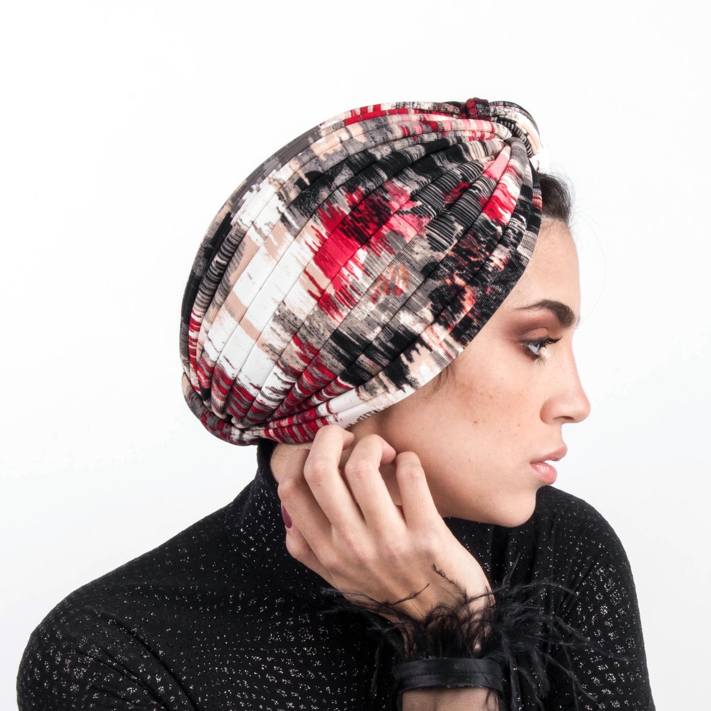 Dramatic Stripes Turban