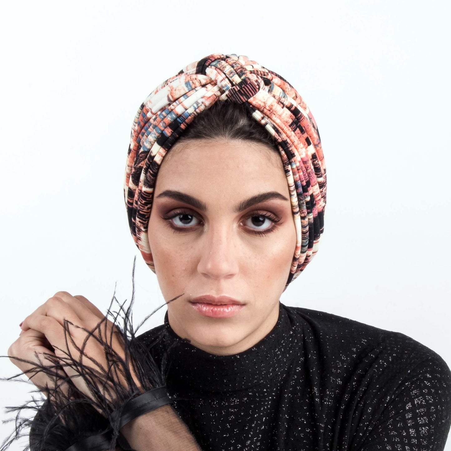 Dramatic Stripes Turban