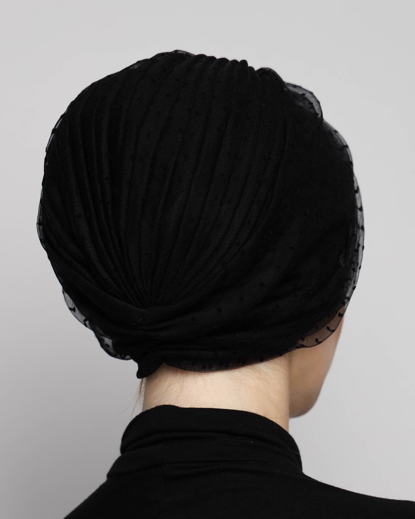 Gathering Black Polka Dots Turban