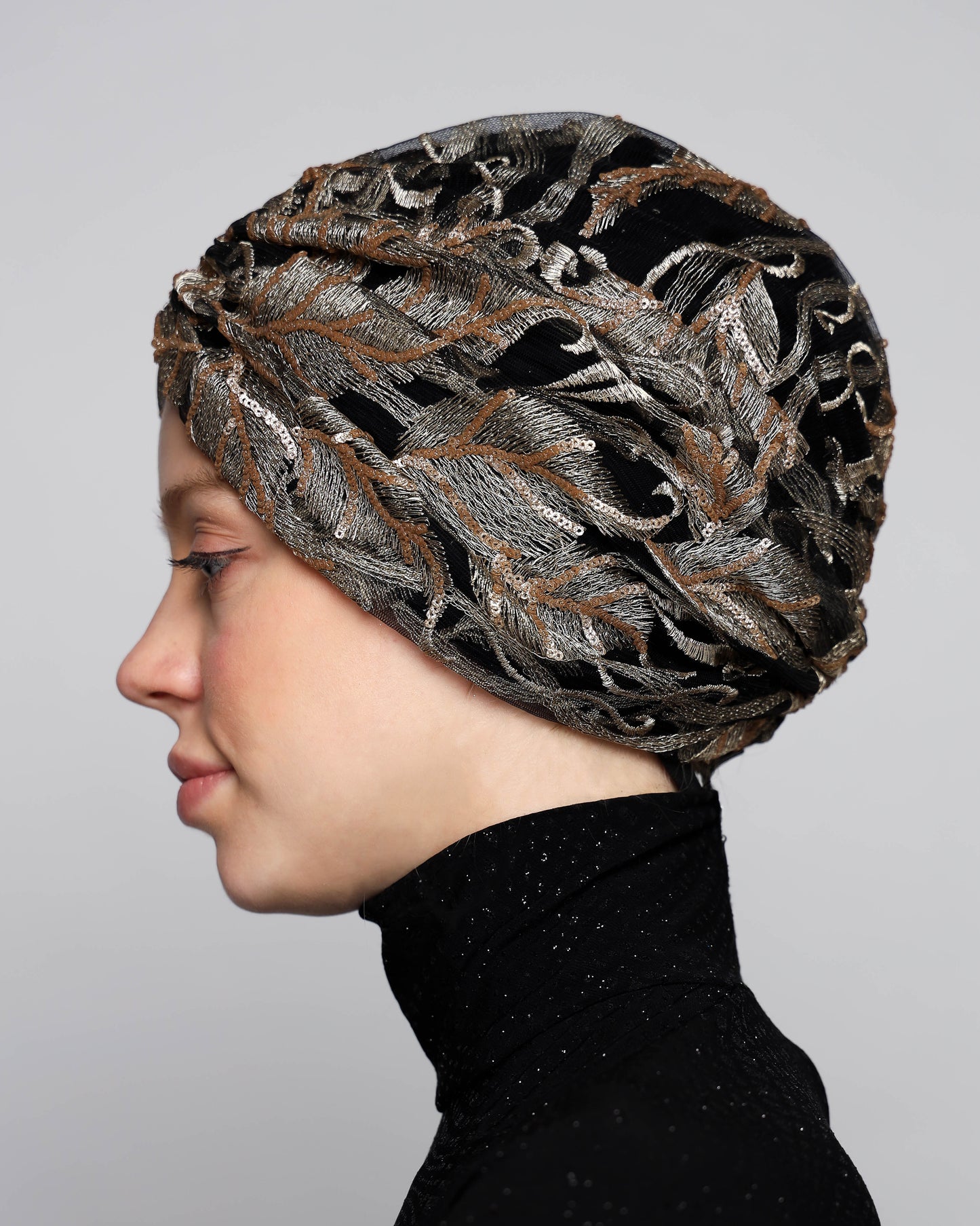 Golden Black Turban