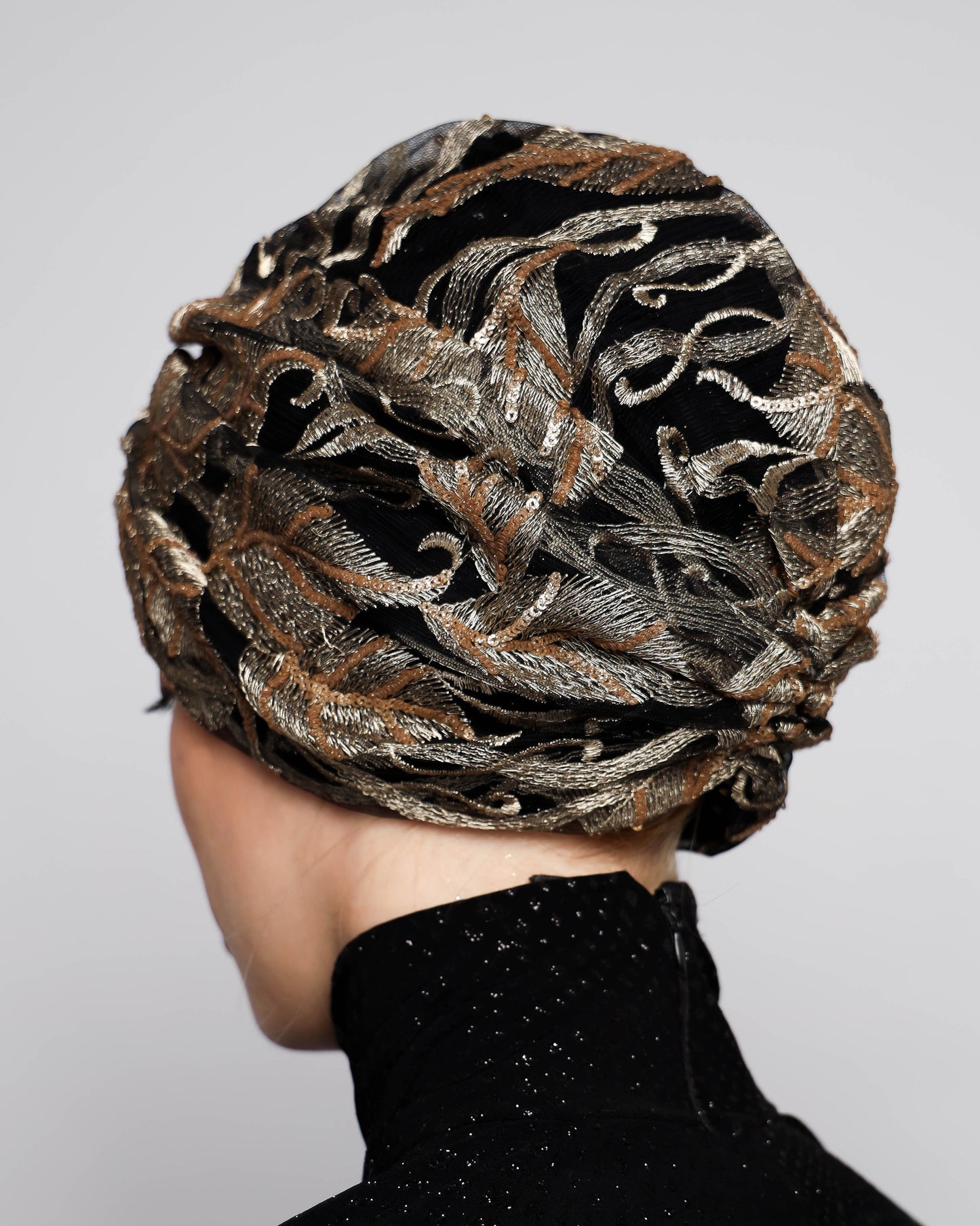 Golden Black Turban