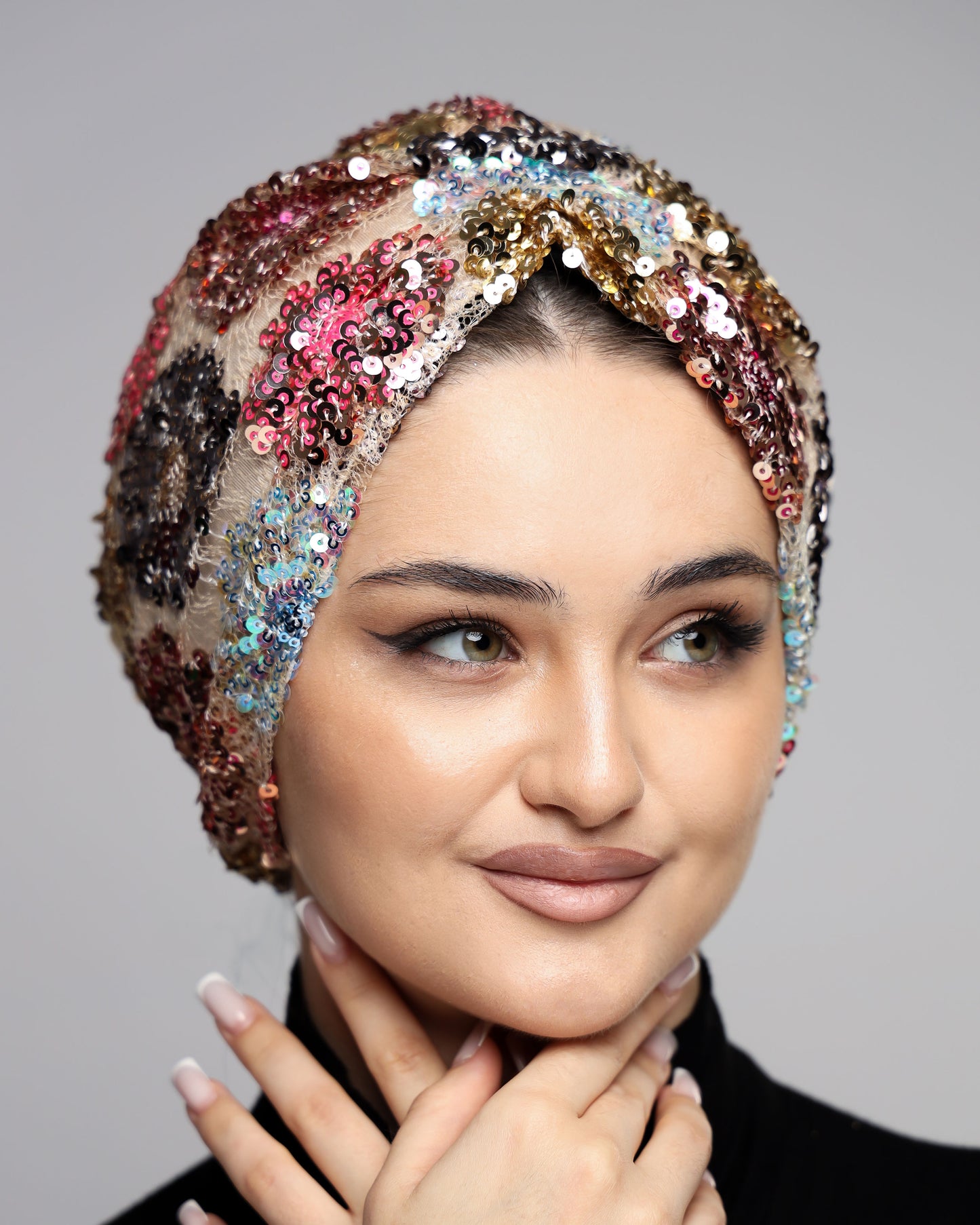 Gathering Sequin Turban