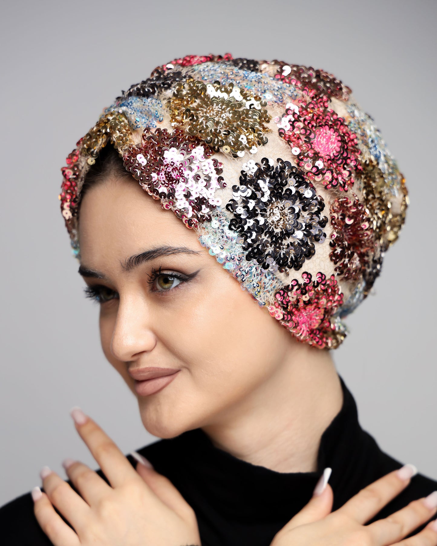 Gathering Sequin Turban