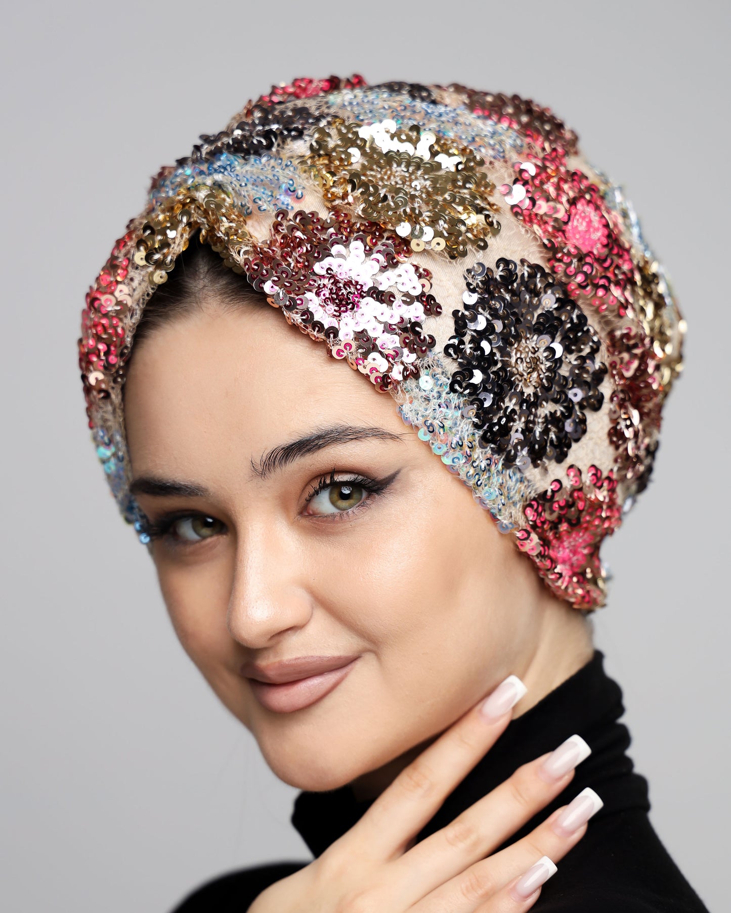 Gathering Sequin Turban