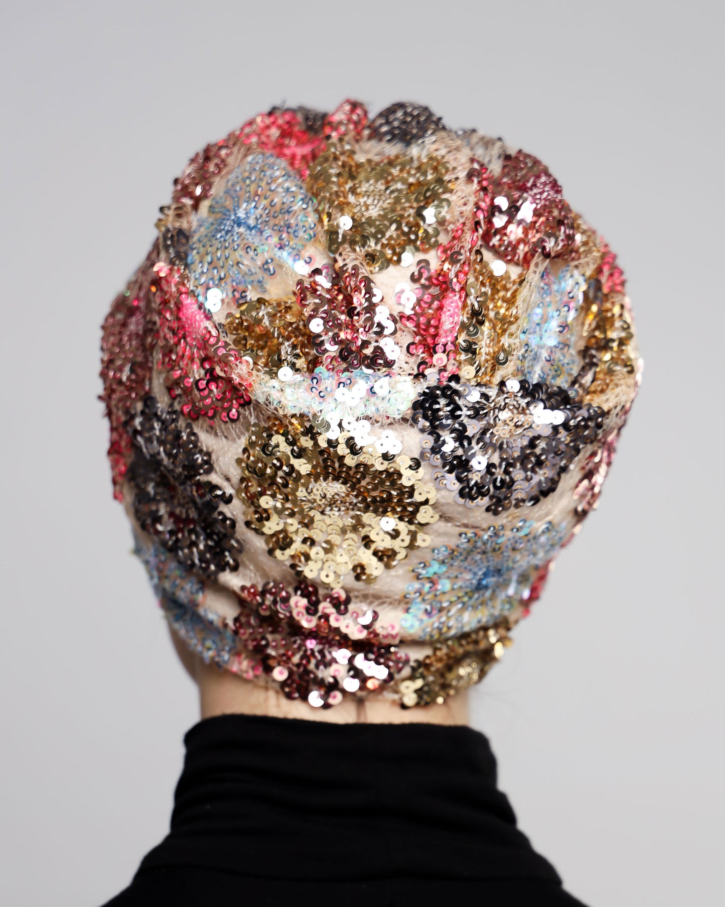 Flowers Sequin Turban