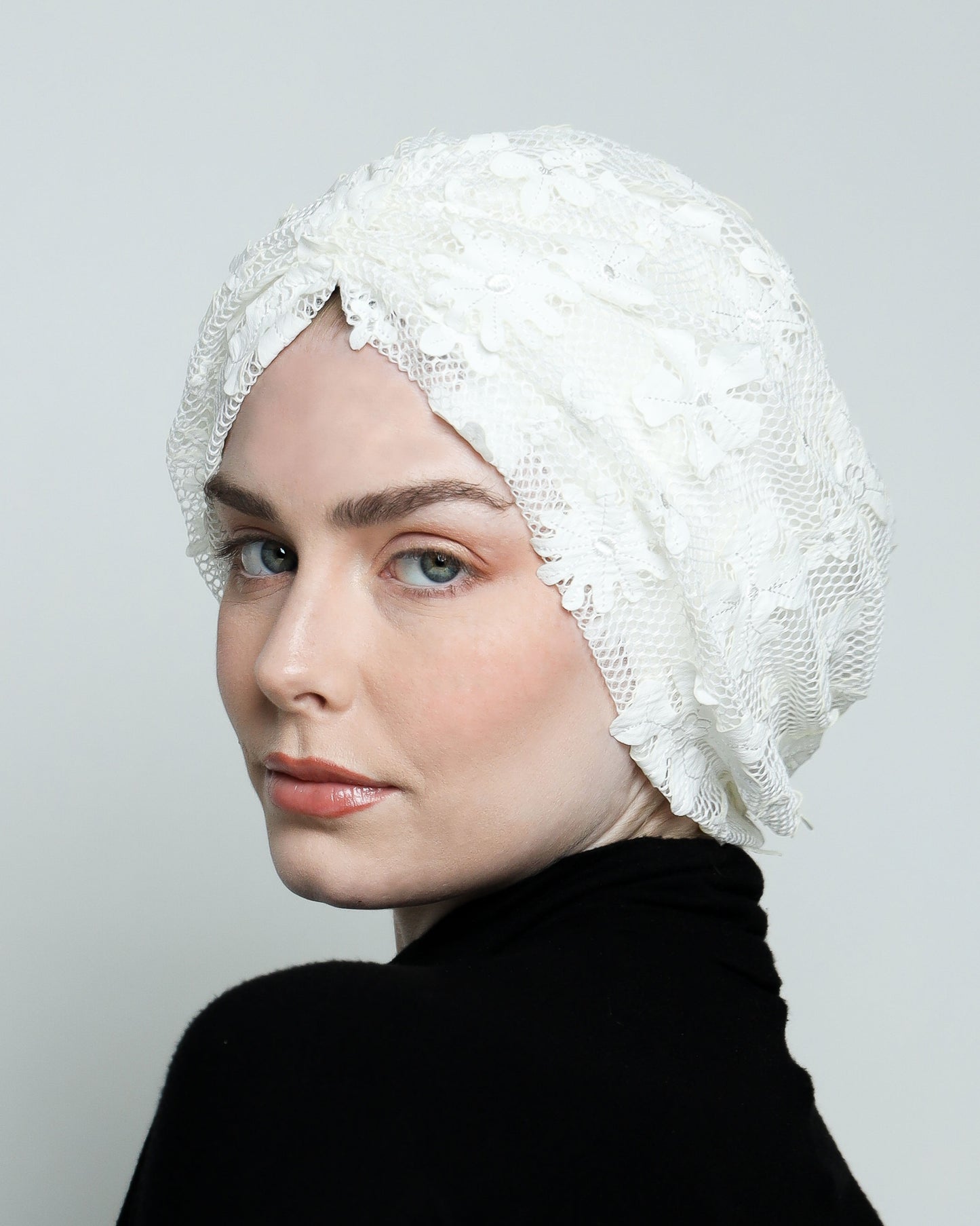 Gathering Floral Net Turban