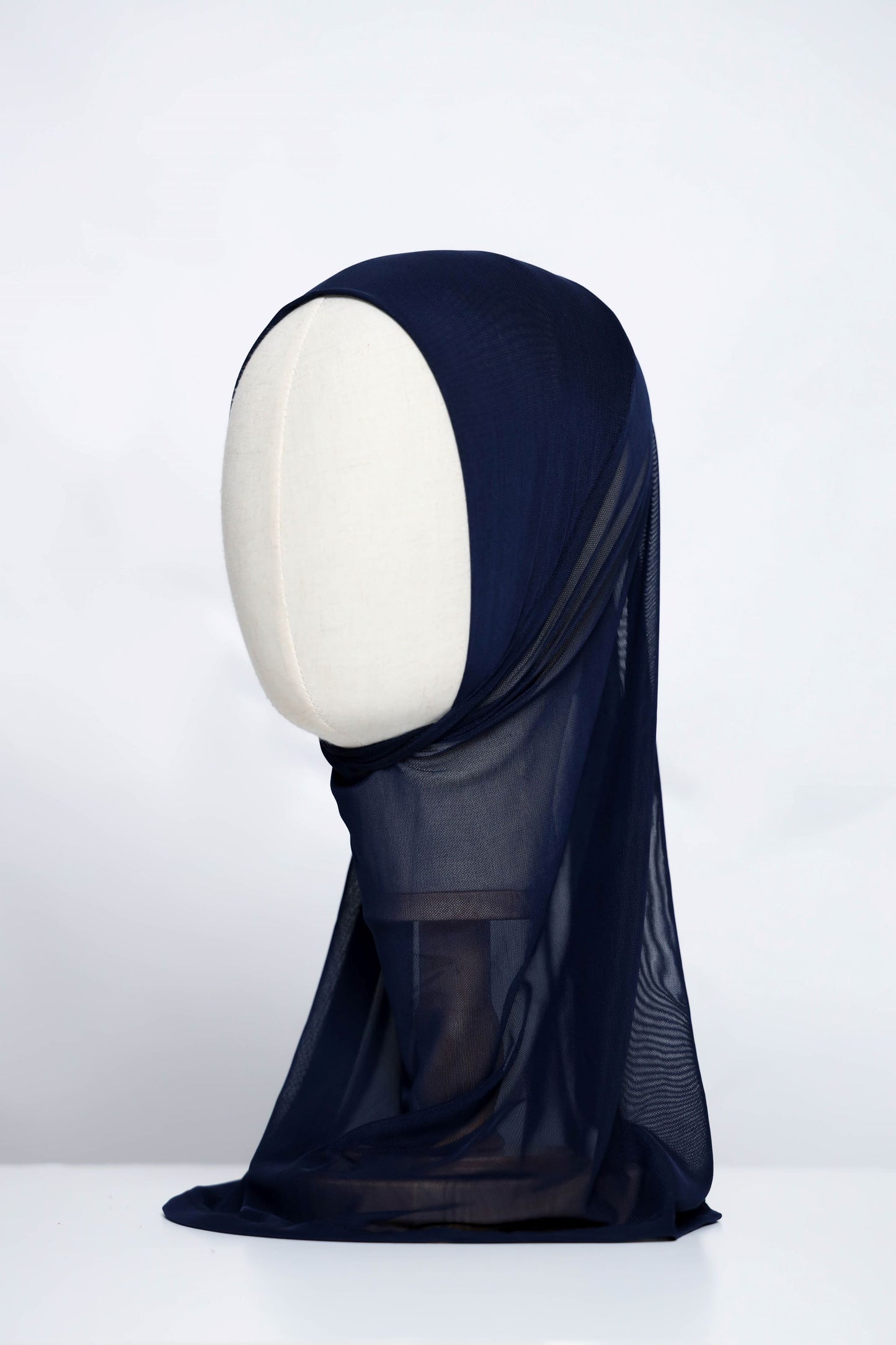 Plain Tulle Ready-made Hijab
