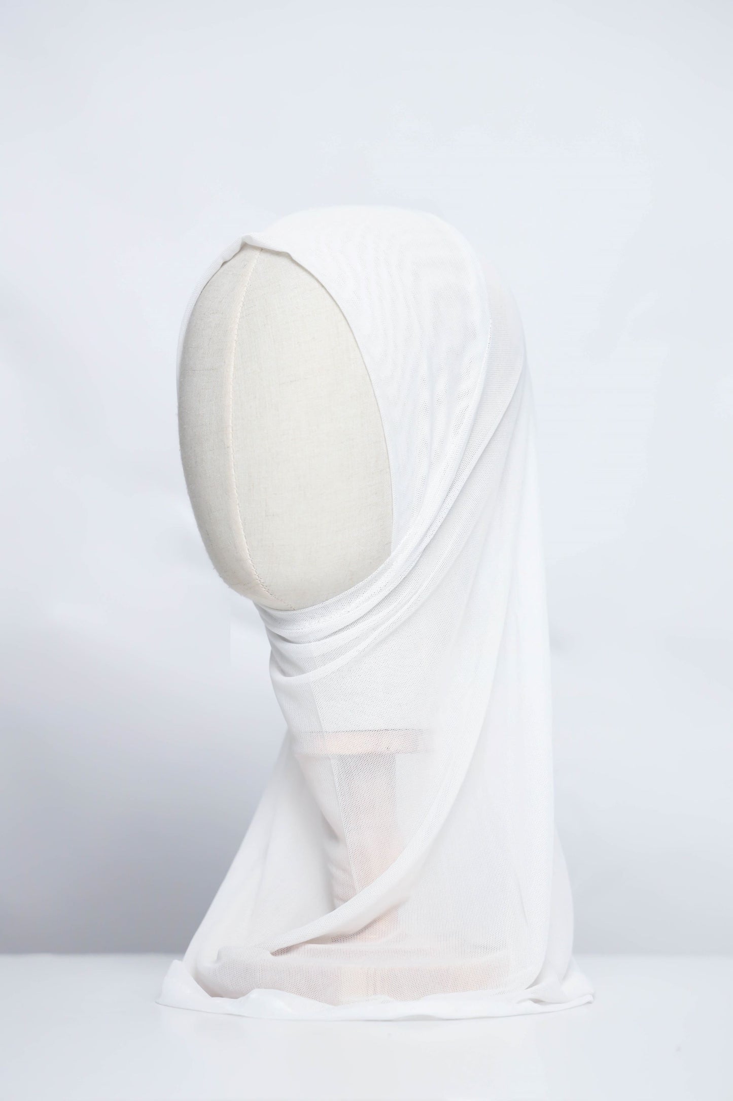Plain Tulle Ready-made Hijab