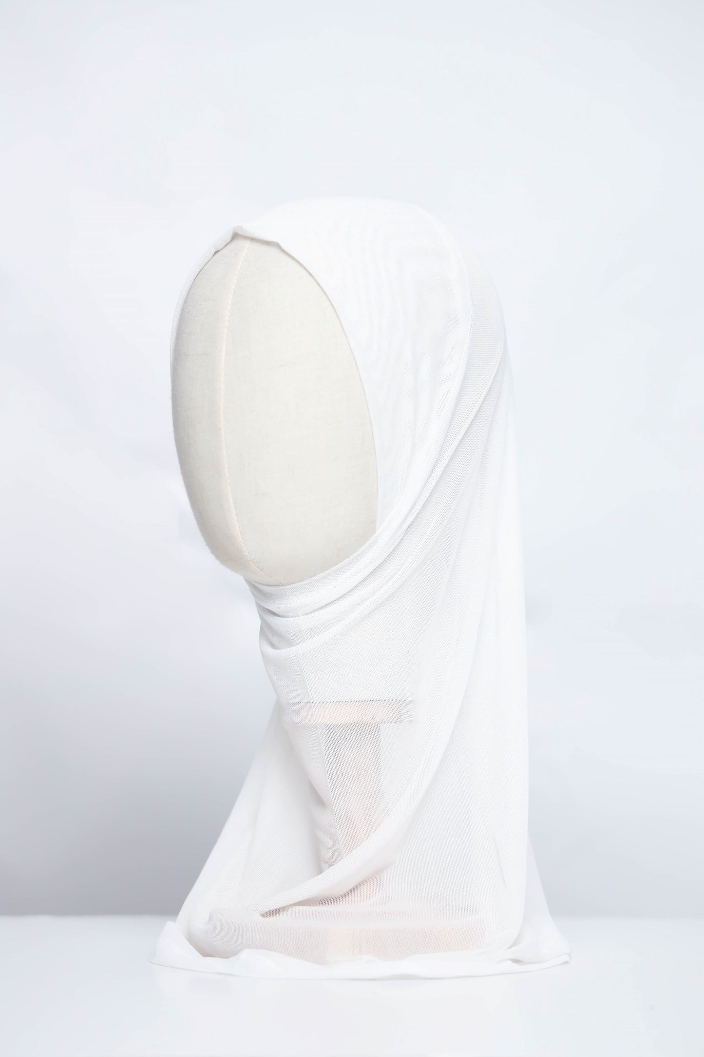 Plain Tulle Ready-made Hijab
