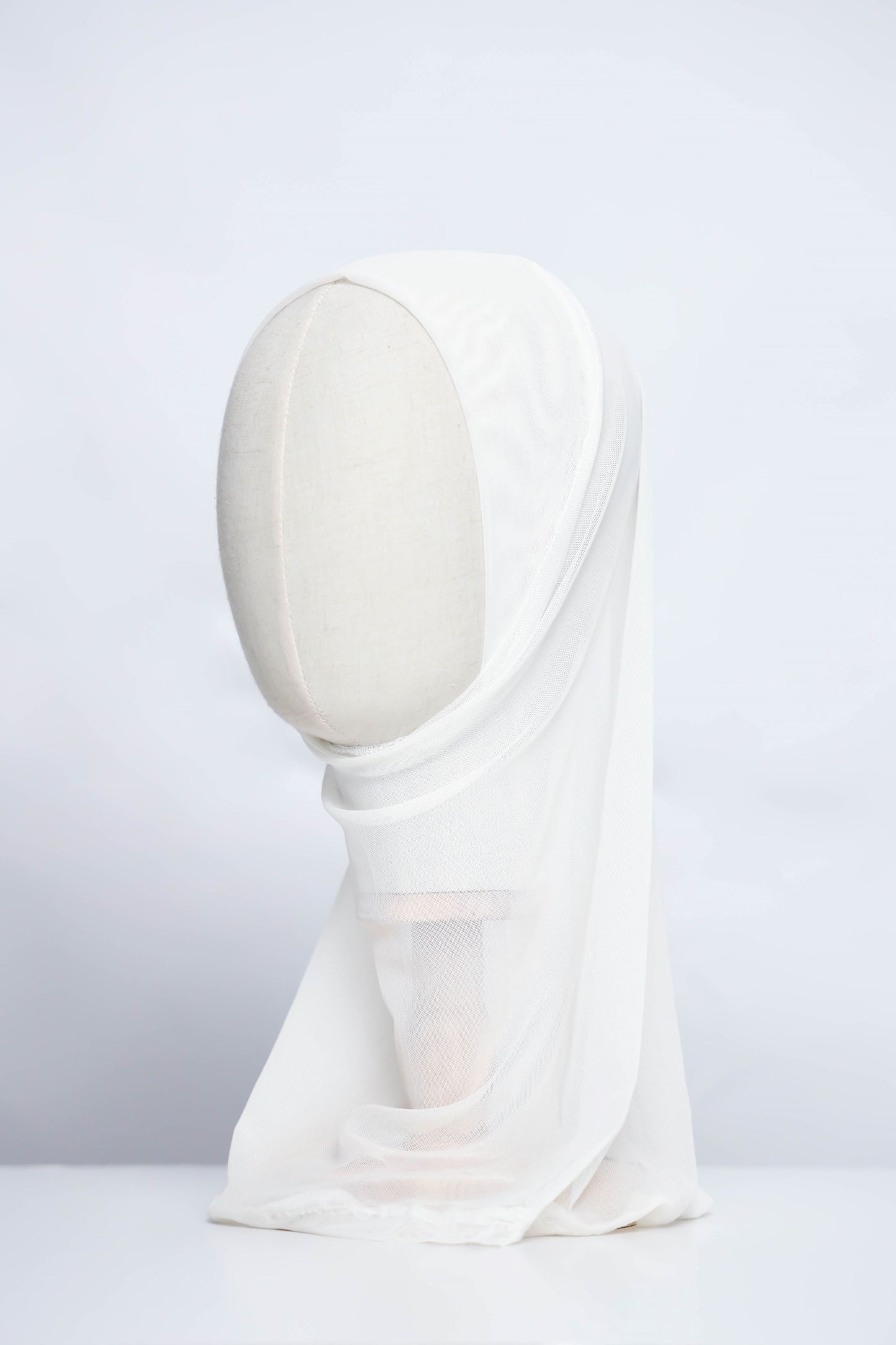 Plain Tulle Ready-made Hijab