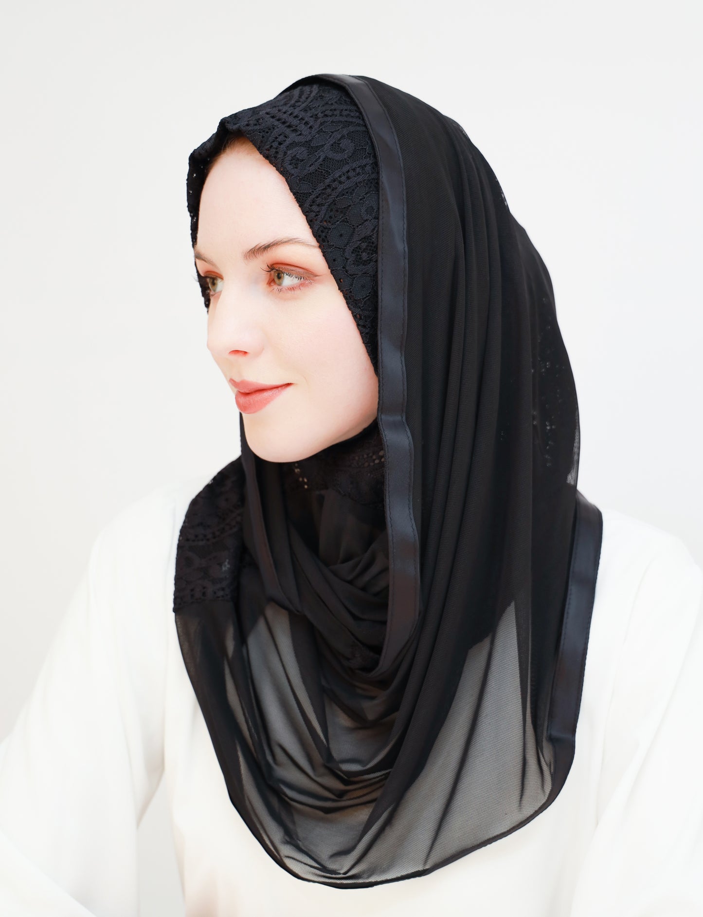 Lace Ready made Hijab