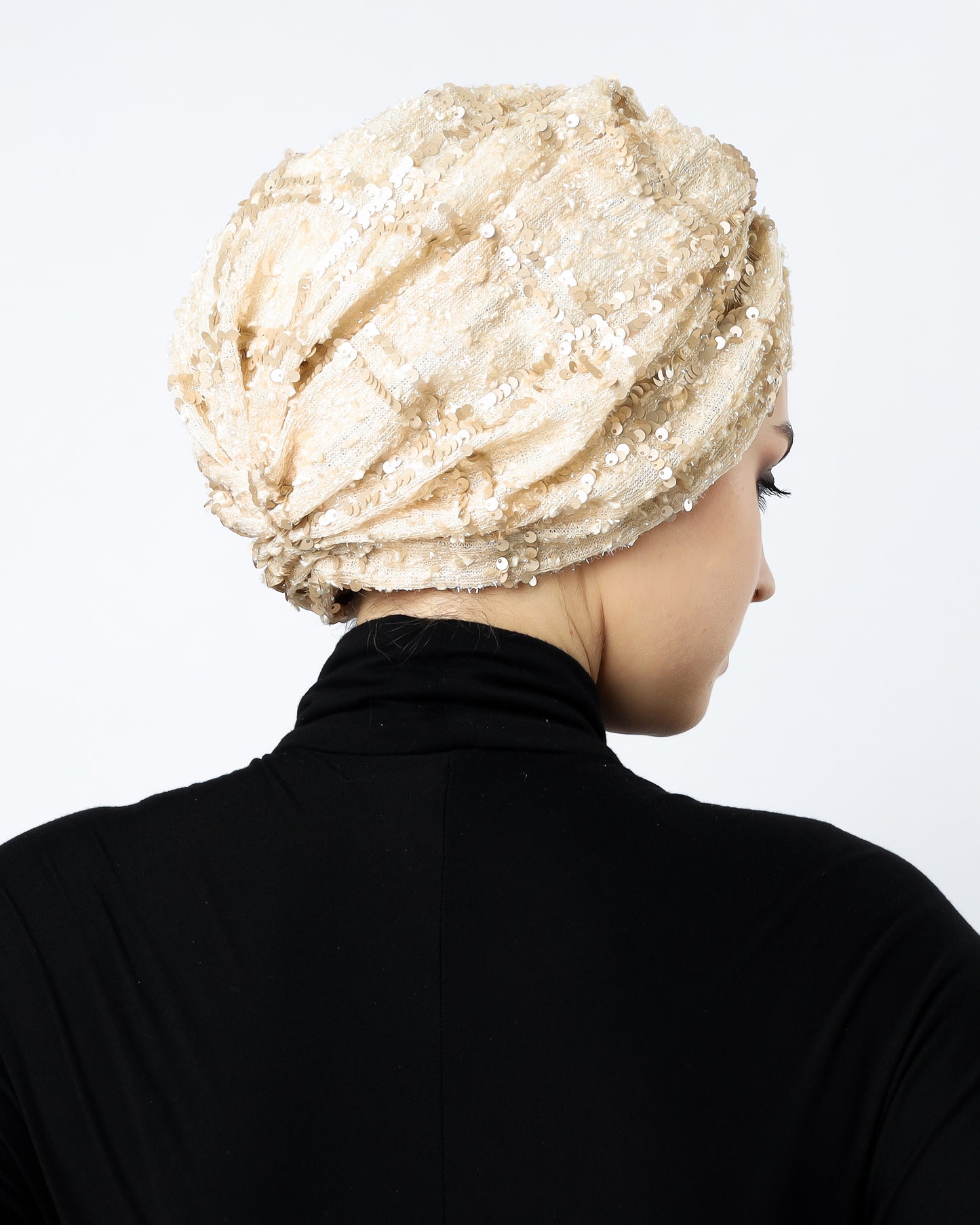 Sequin Square Turban