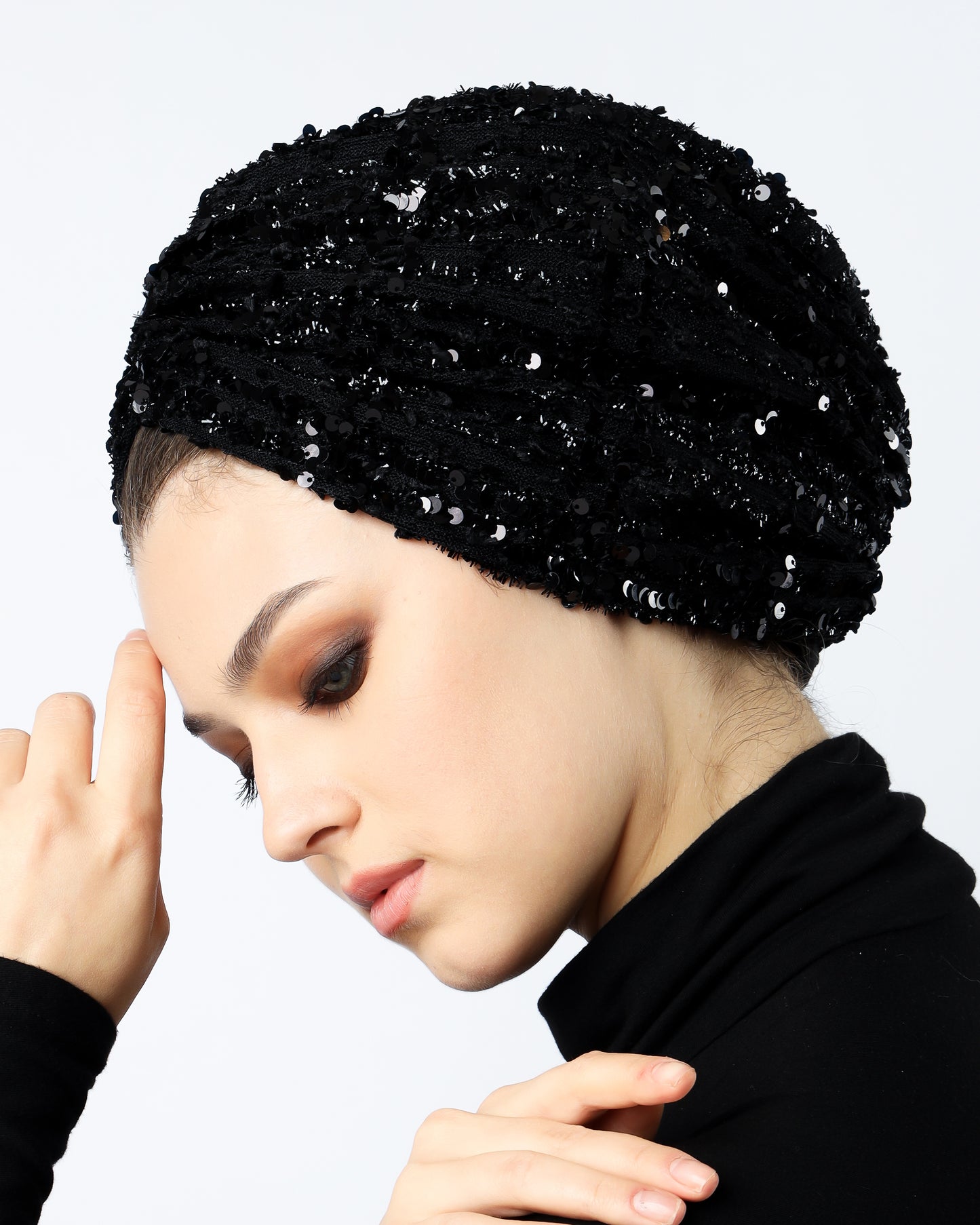 Sequin Square Turban