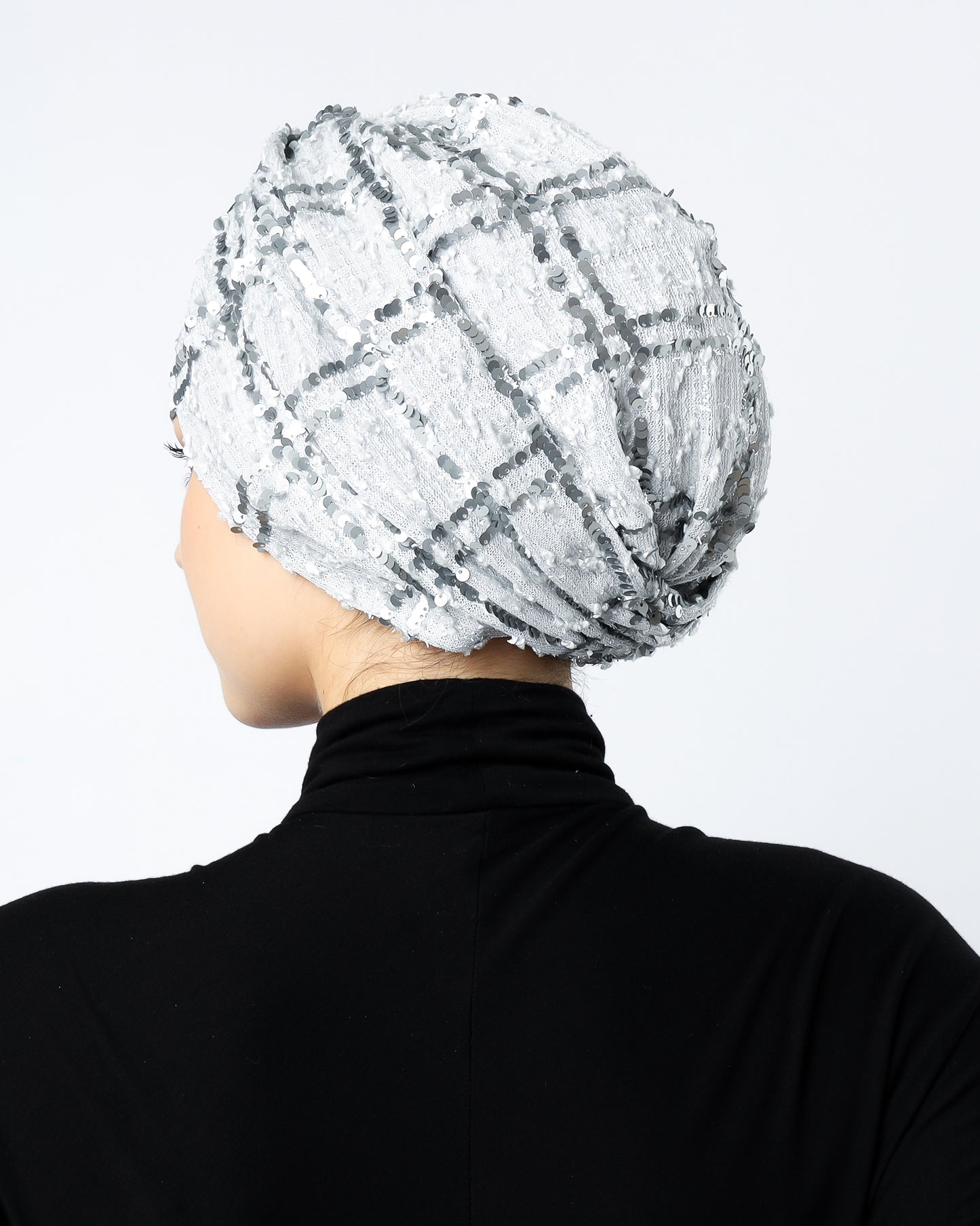 Sequin Square Turban