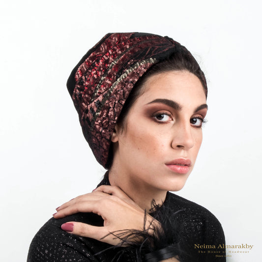Dramatical Nebula Sequin Turban