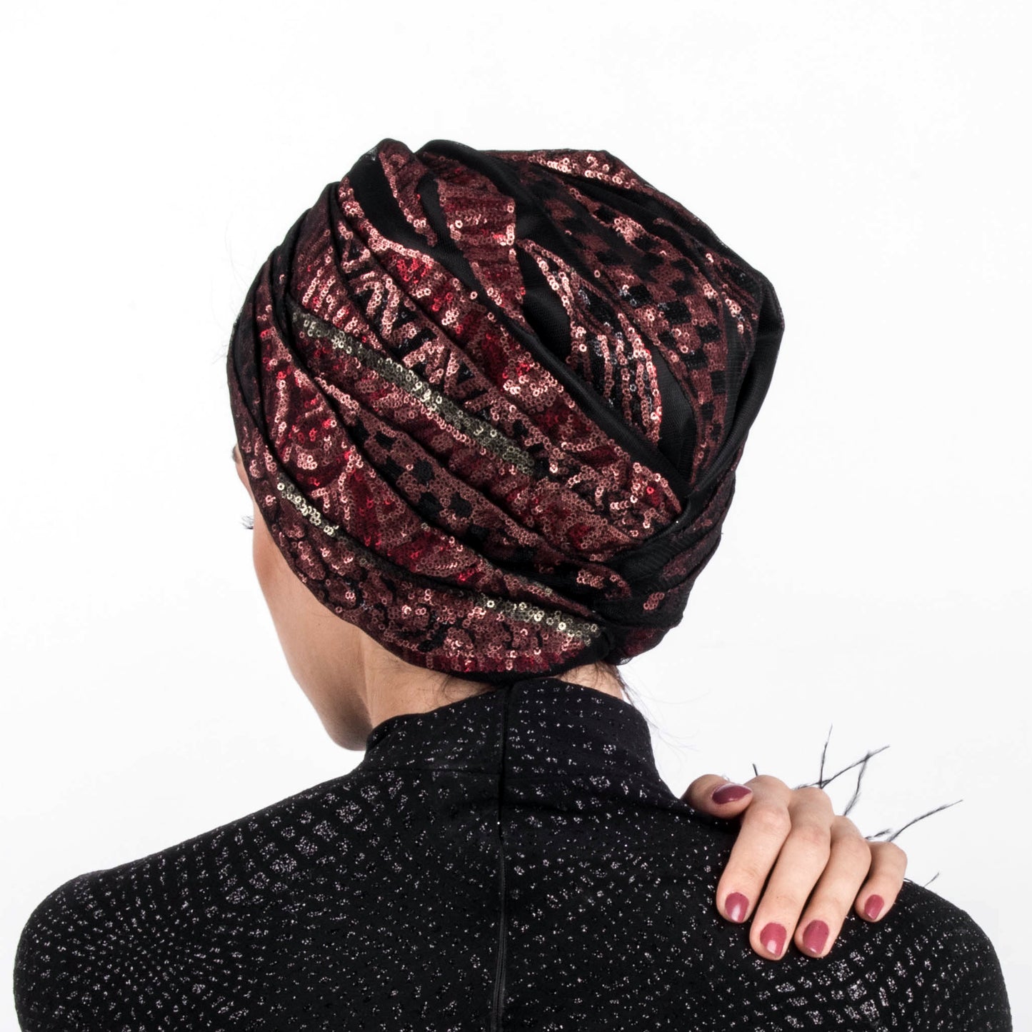 Dramatical Nebula Sequin Turban