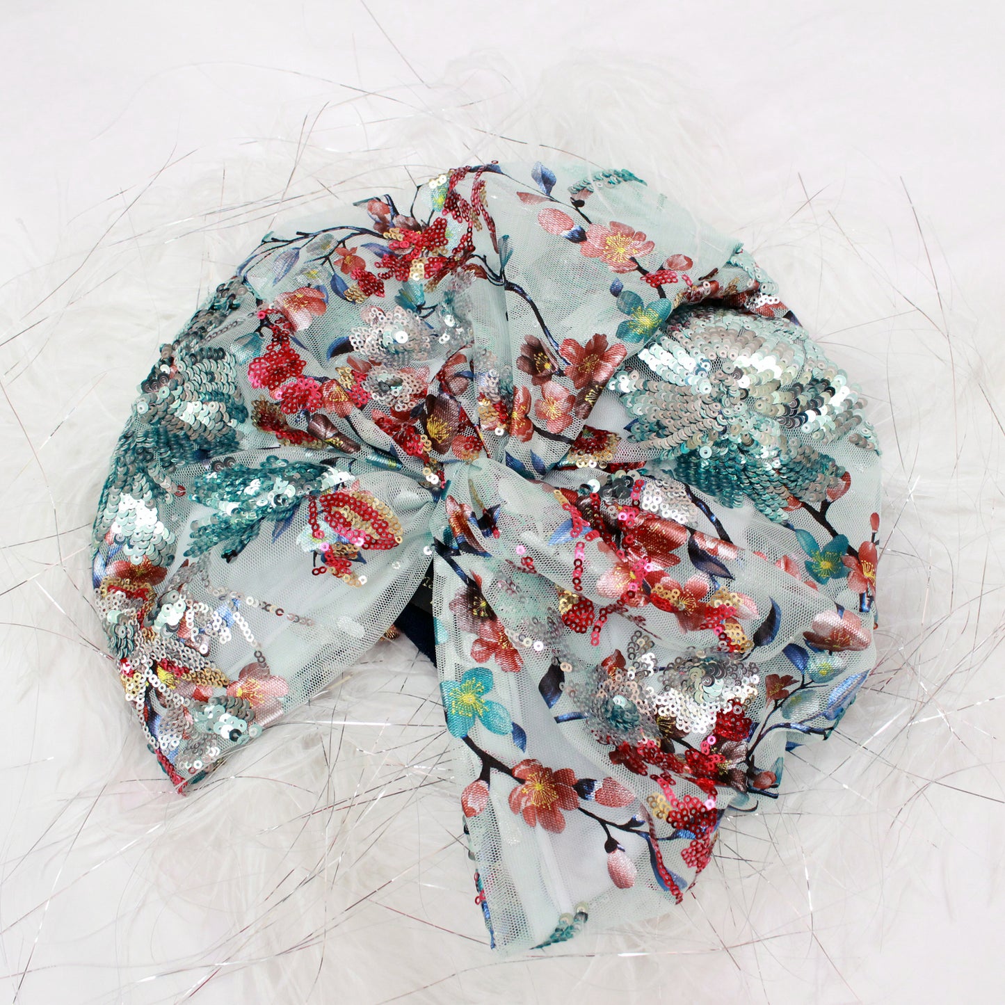 Festive Sequined Turban