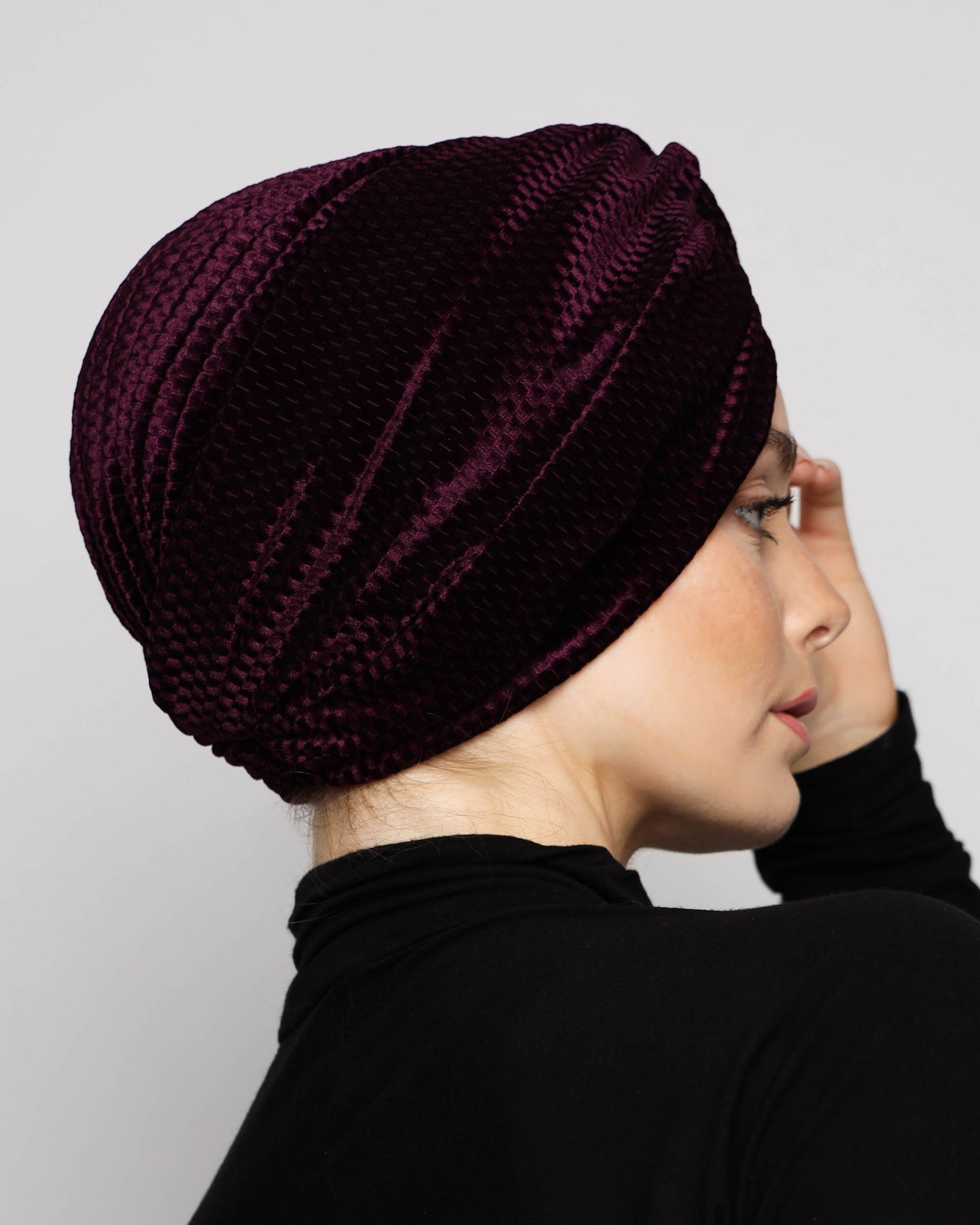 Twisted Velvet Turban