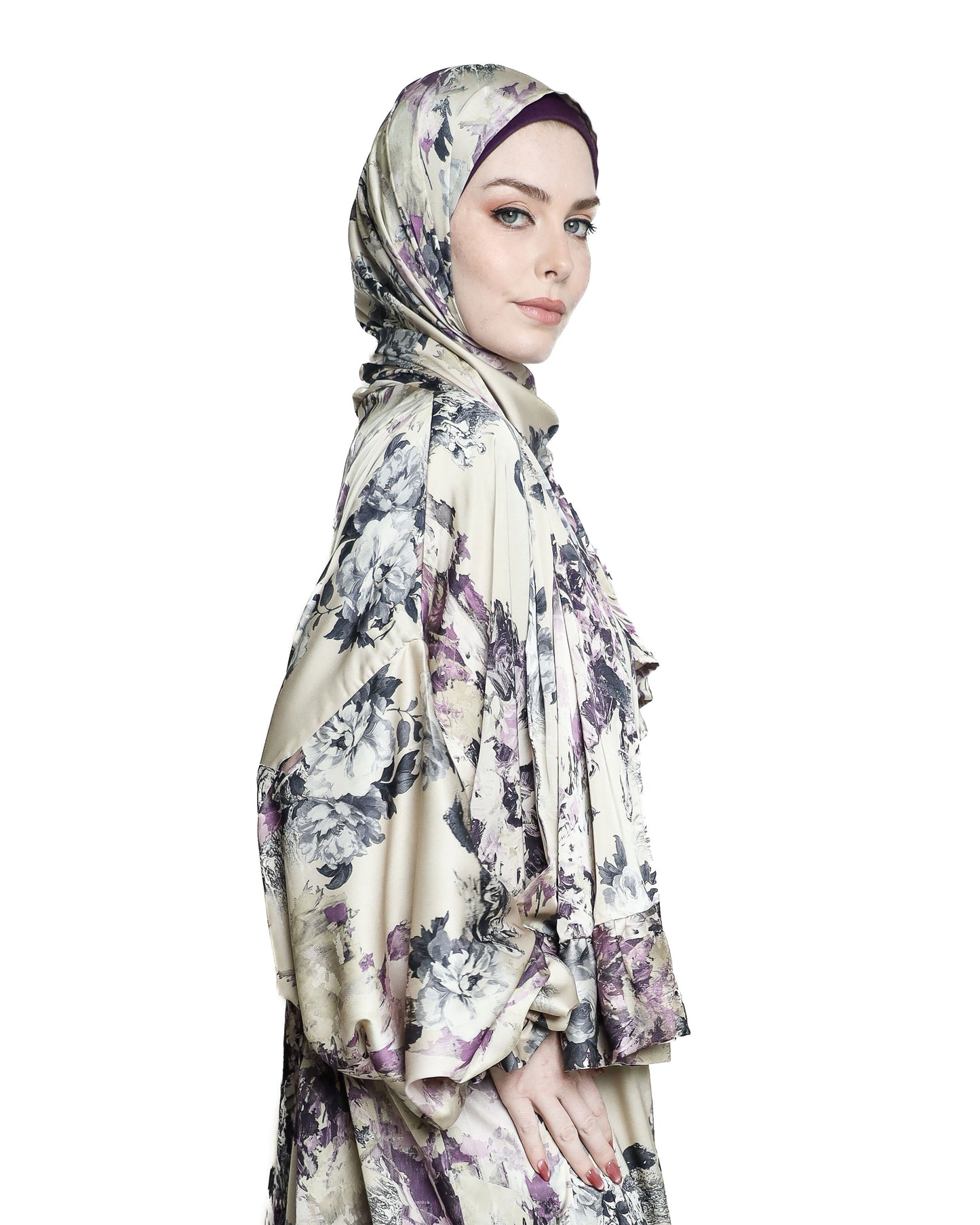 Floral Satin Praying Suits ( Isdal )