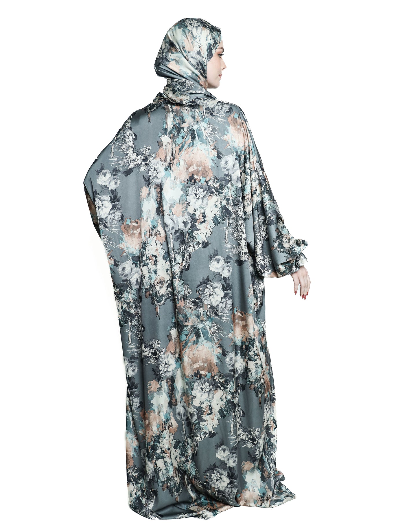 Floral Satin Praying Suits ( Isdal )