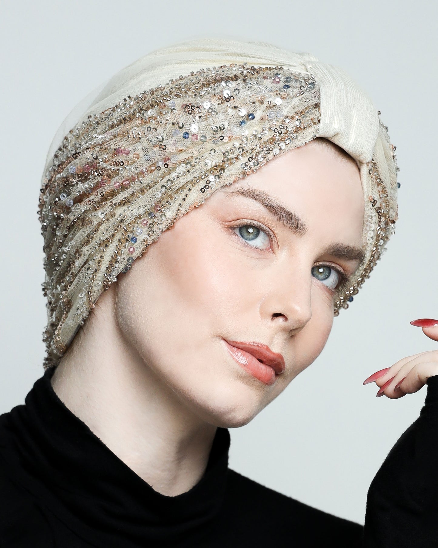 Glam Beading Turban
