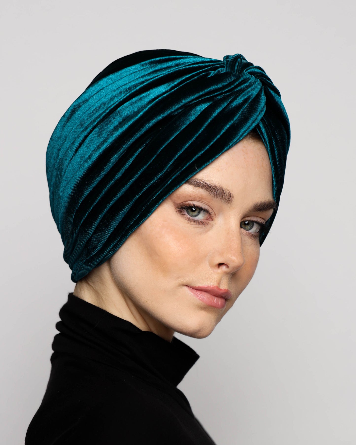 Twisted Velvet Lines Turban