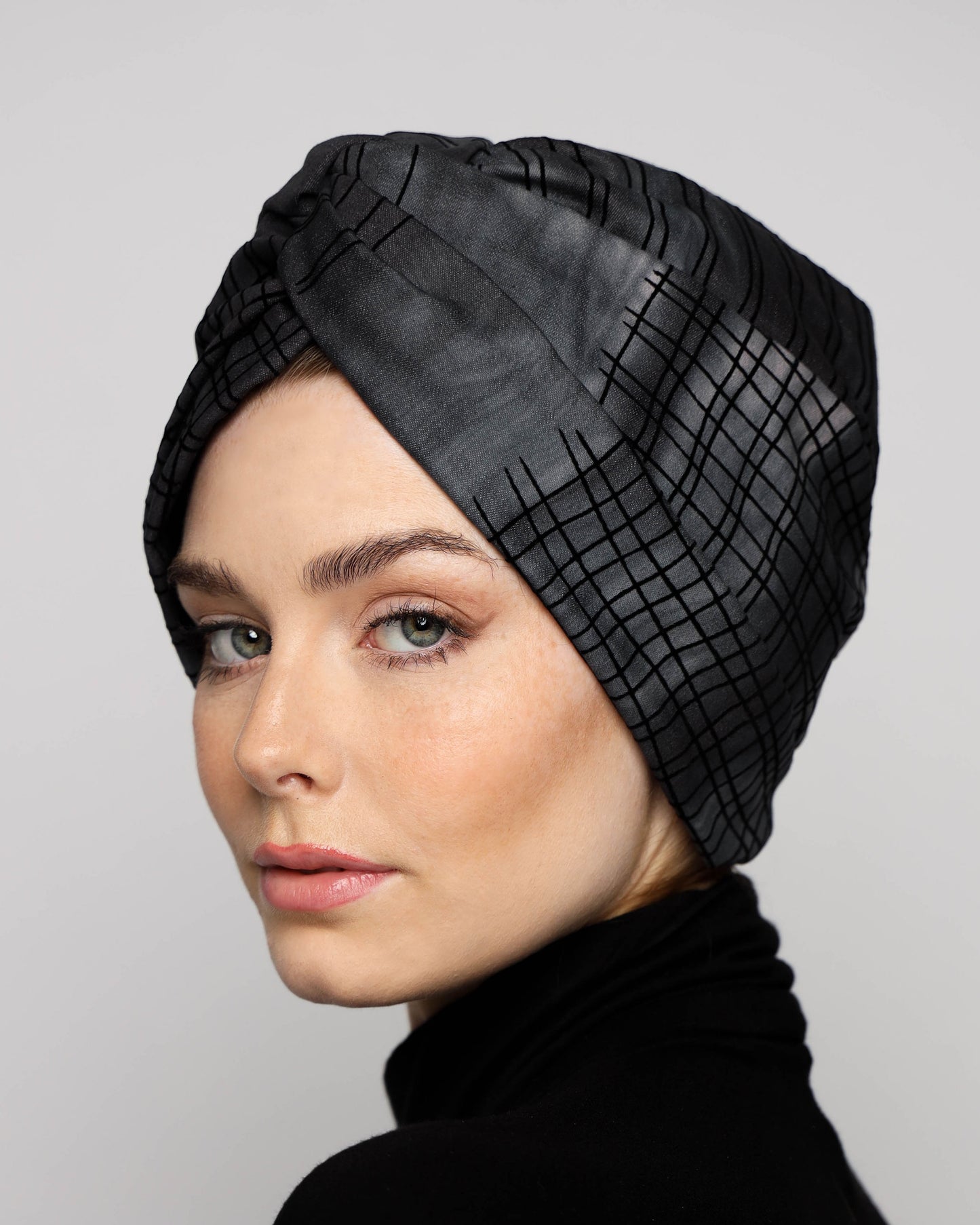 Twisted Denim Turban