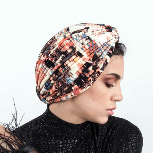 Dramatic Stripes Turban