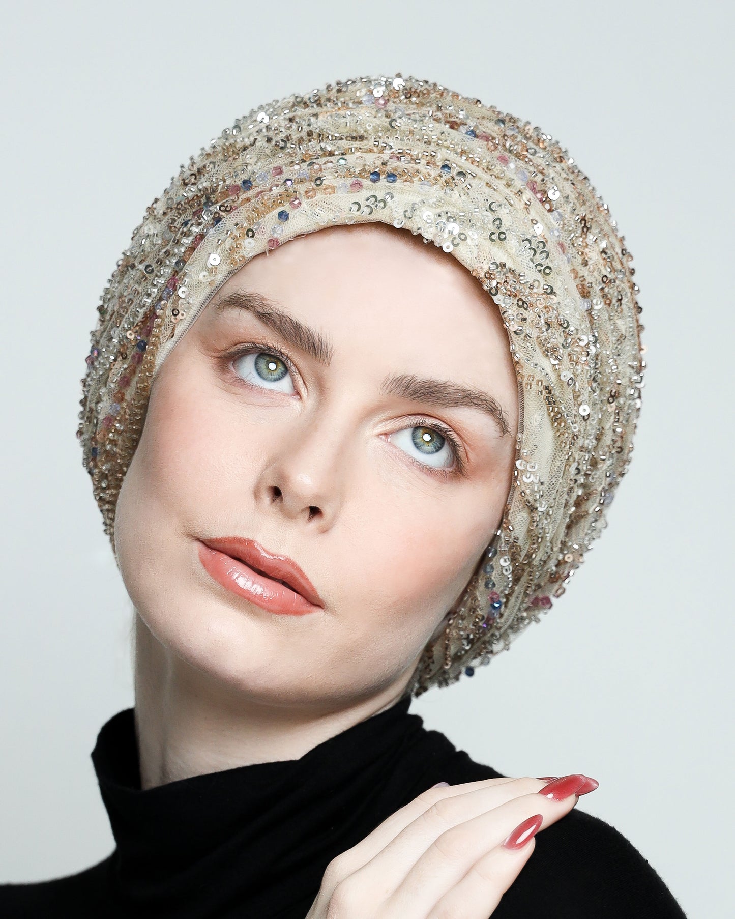 Glam Beading Turban