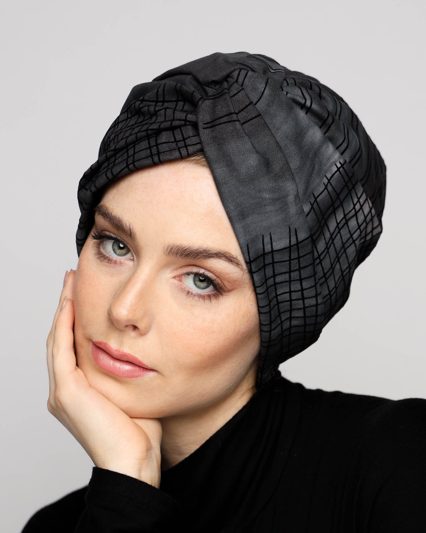 Twisted Denim Turban