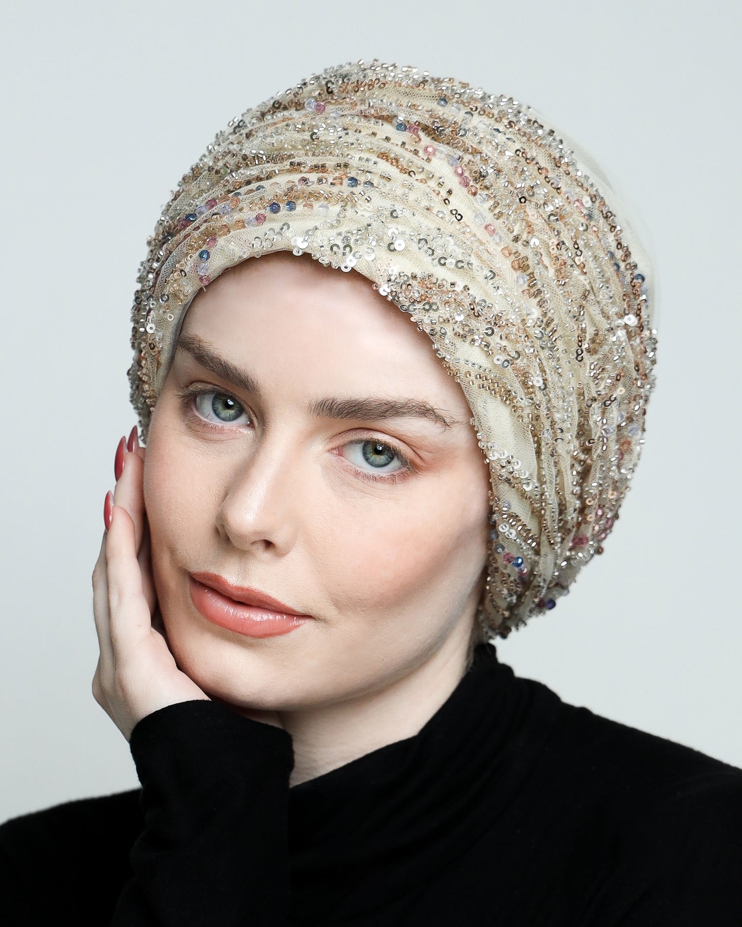 Glam Beading Turban