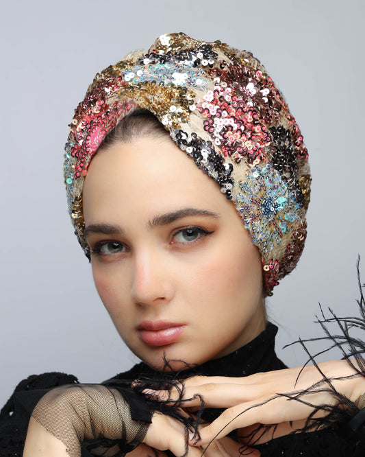 Gathering Sequin Turban