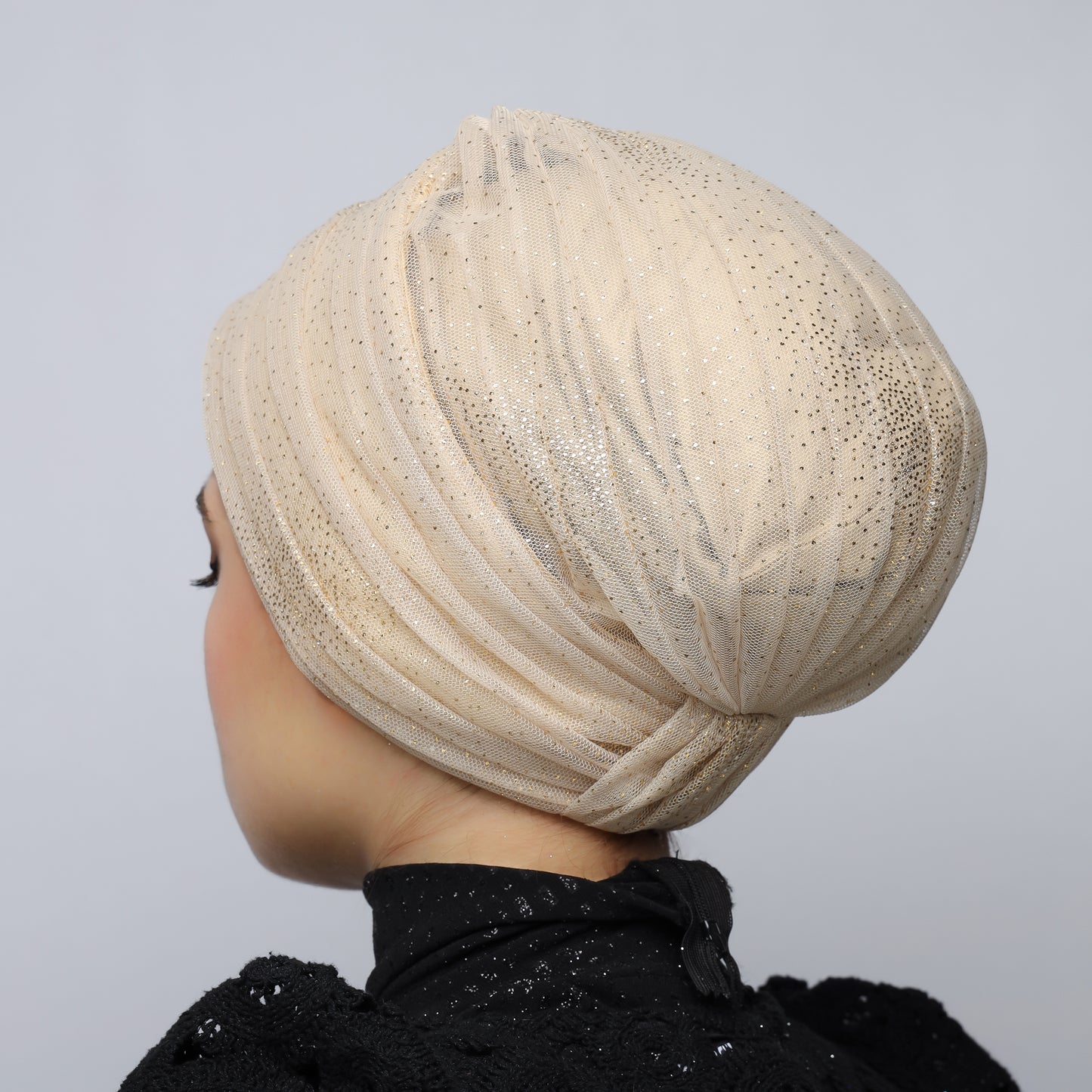 Tulle Pleats Turban