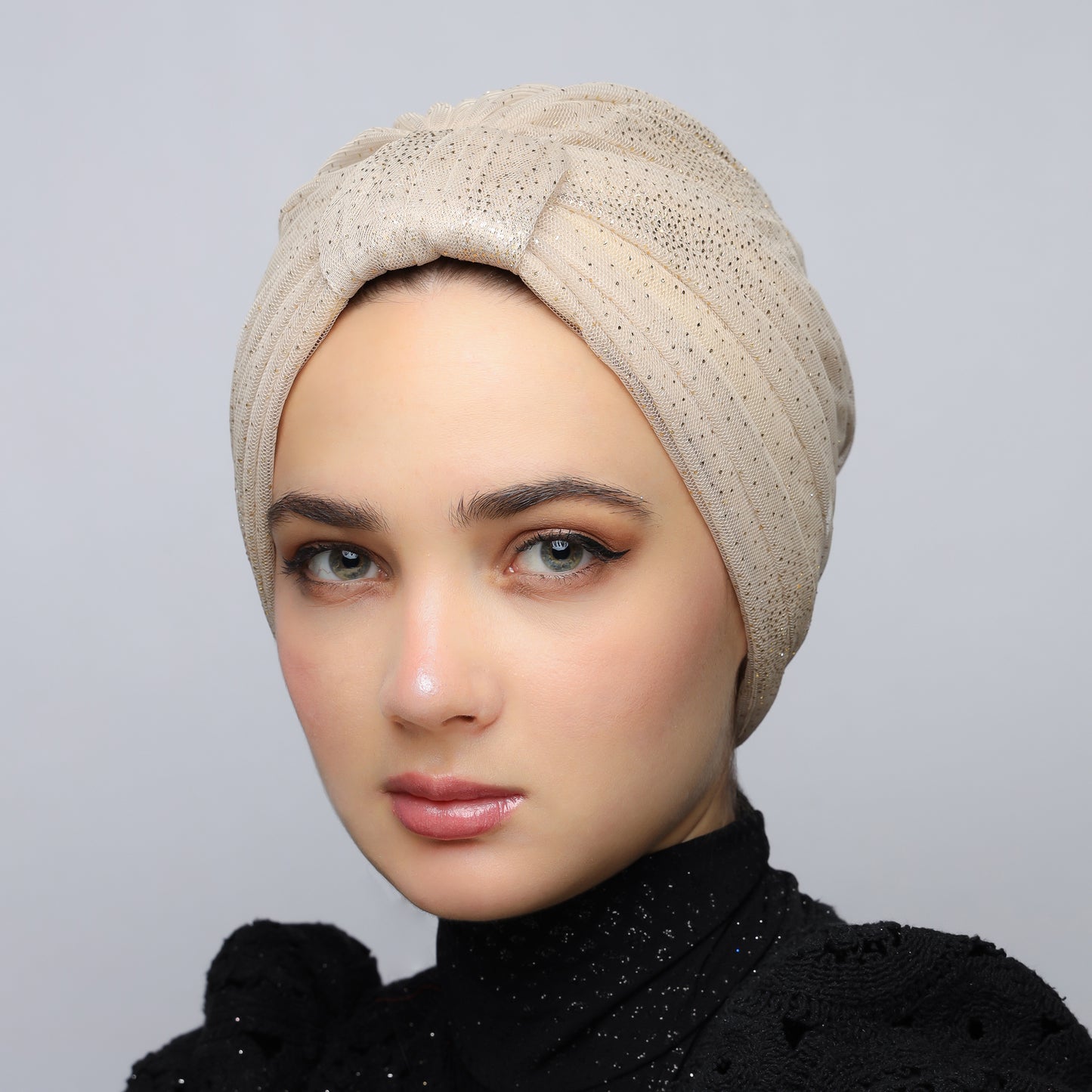 Tulle Pleats Turban