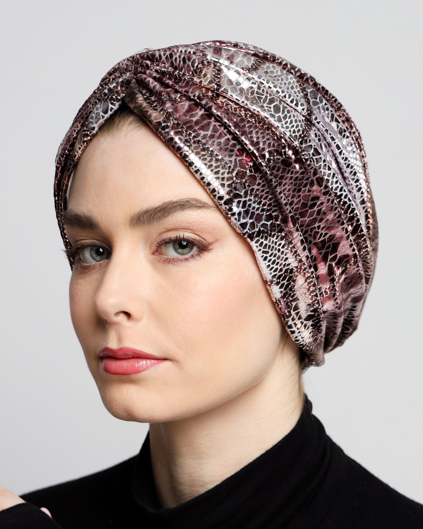 Metallic Gathering Leopard Turban
