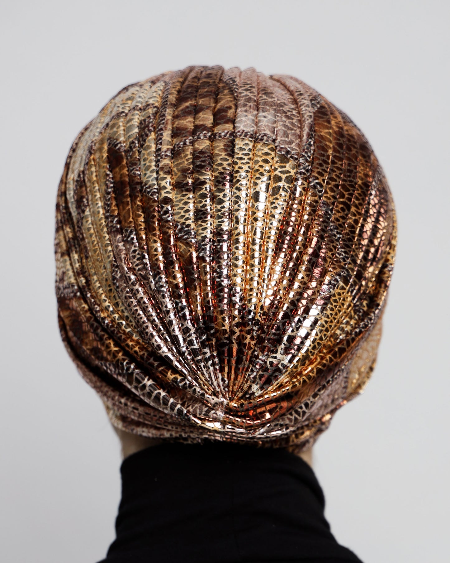 Metallic Gathering Leopard Turban