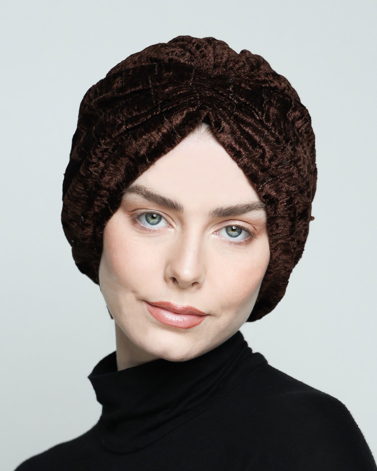 Gathering Velvet Sequin Turban