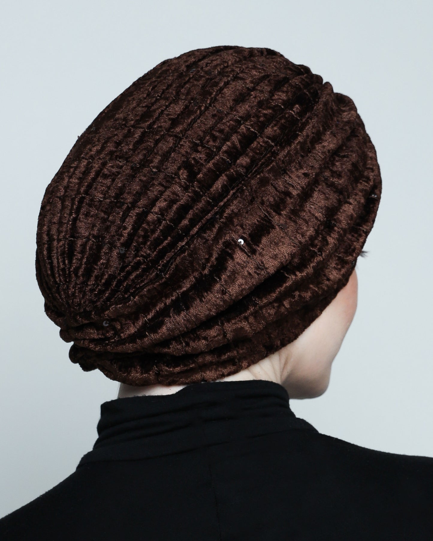 Gathering Velvet Sequin Turban