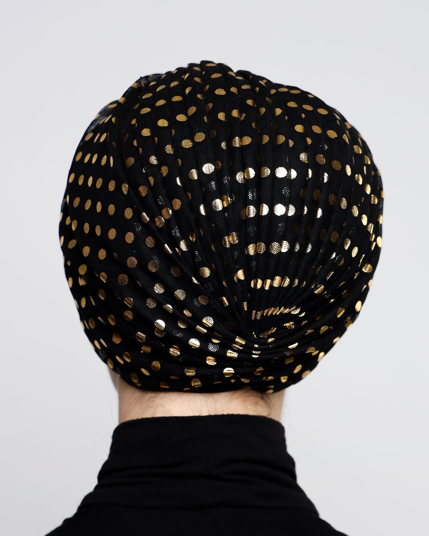 Metallic Polka Dots Gathering Turban