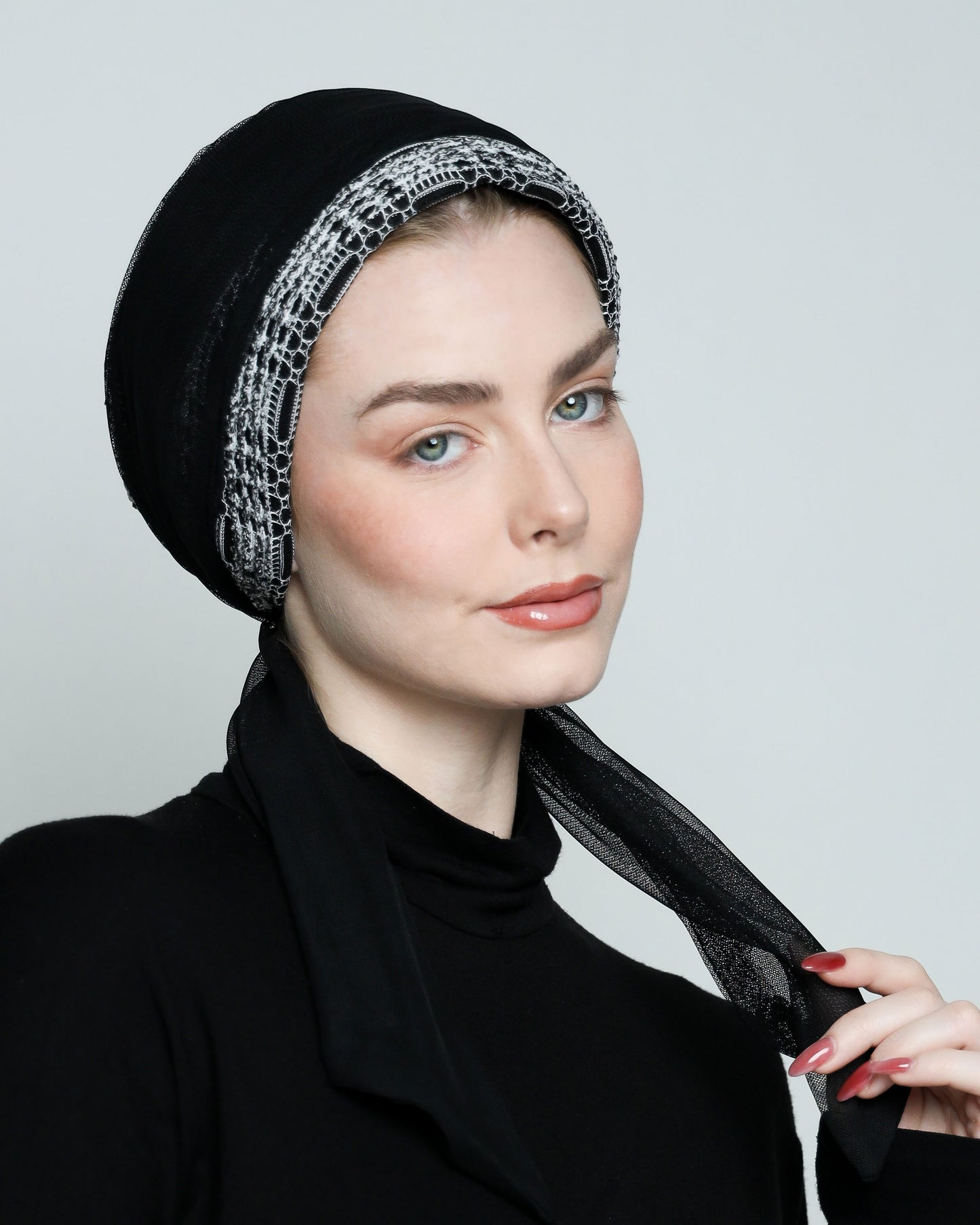 Multi-way BW Knitting Turban