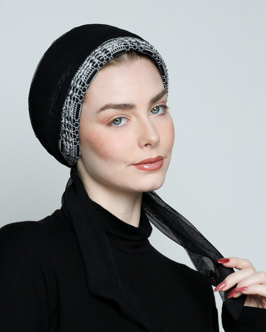 Multi-way BW Knitting Turban