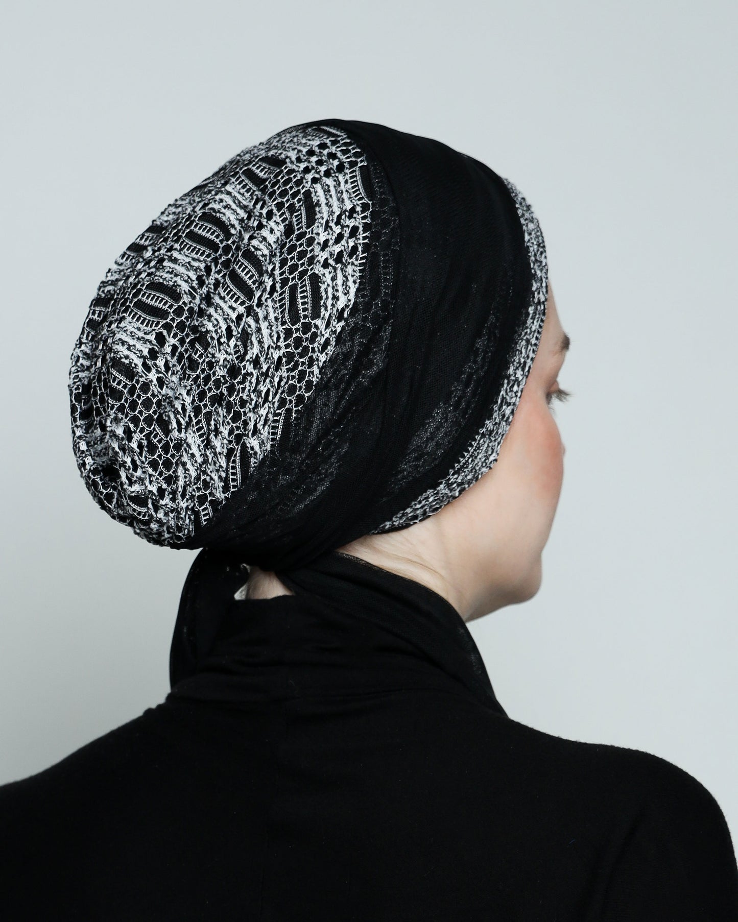 Multi-way BW Knitting Turban