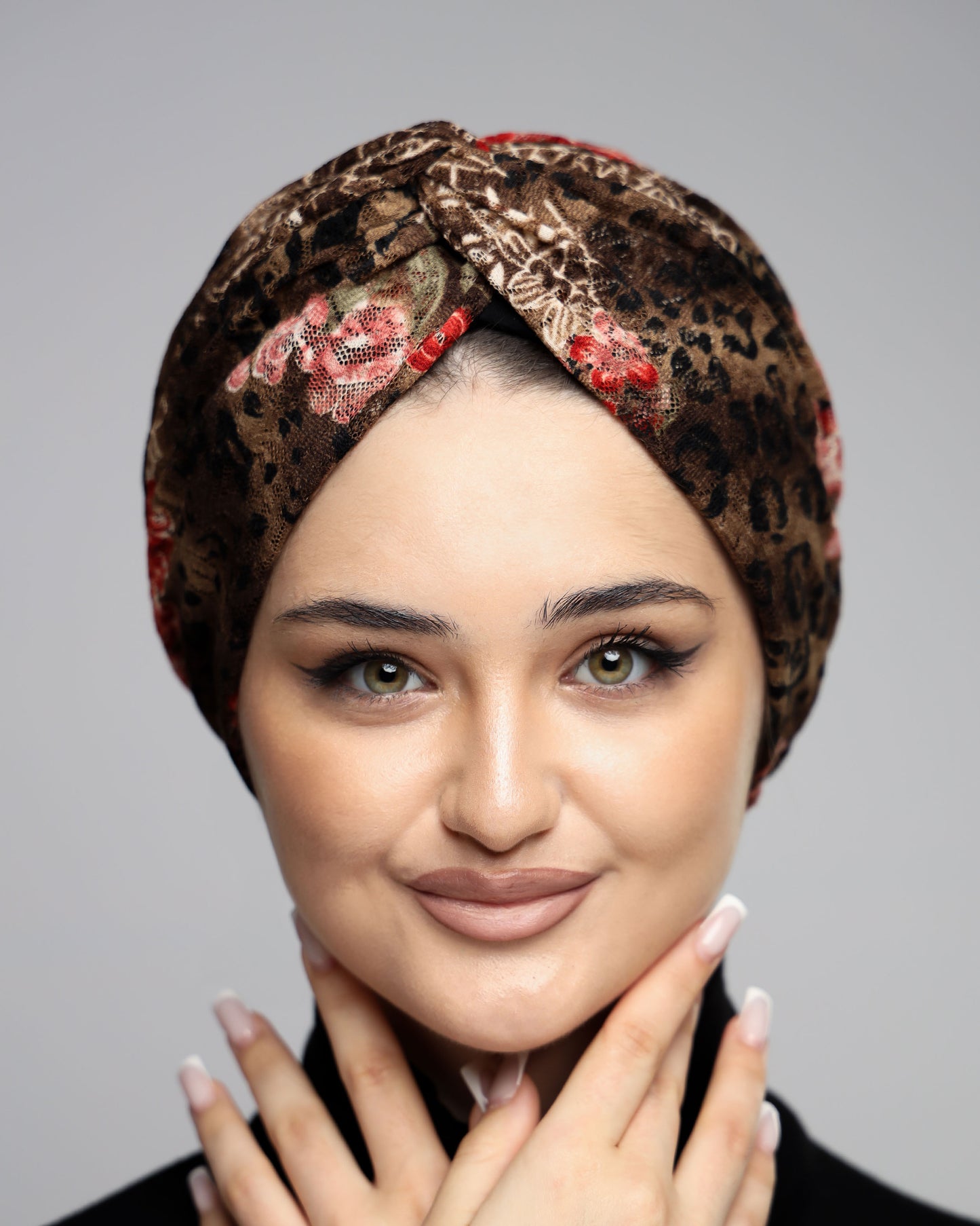 Tulle Leopard Print Turban