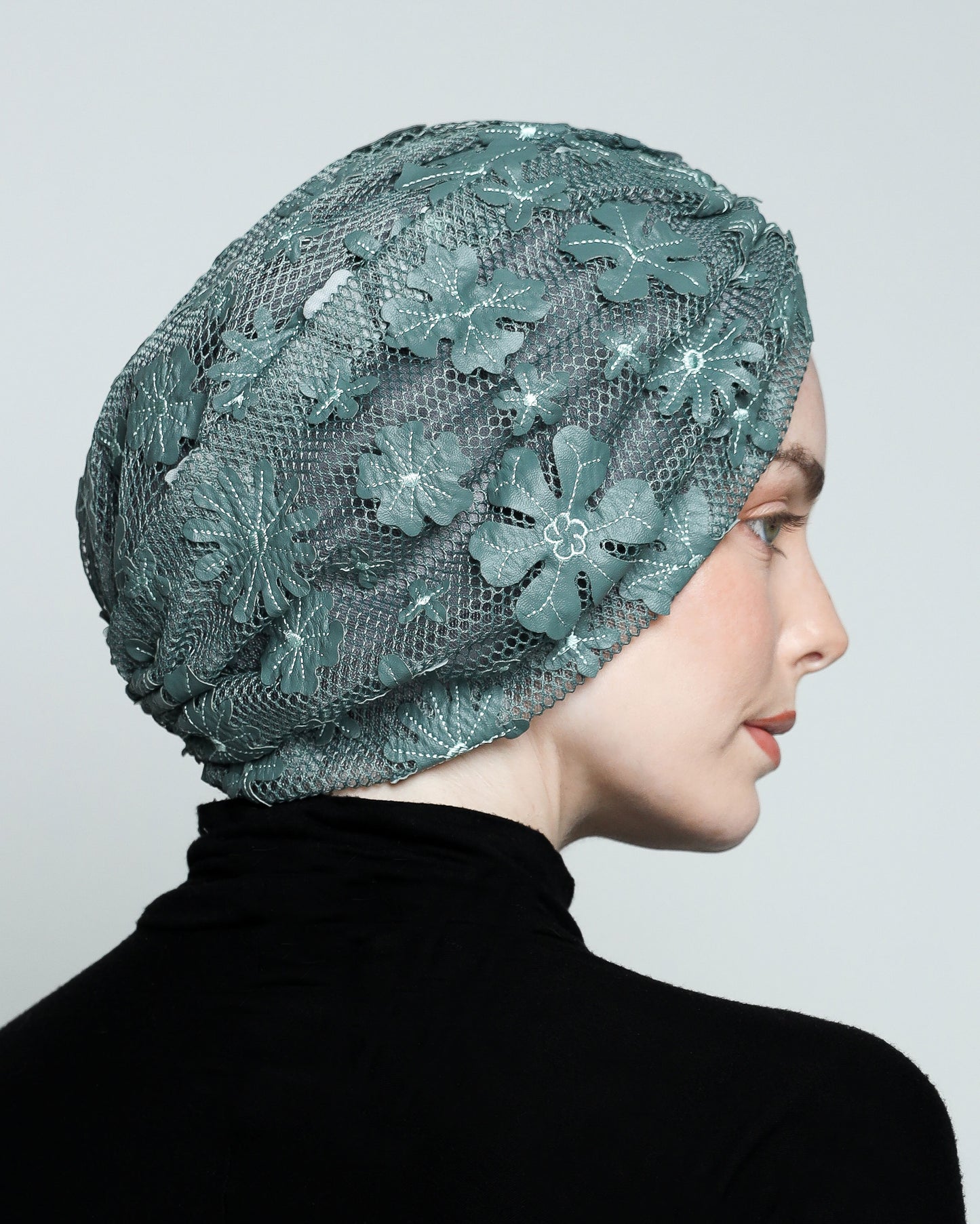 Gathering Floral Net Turban