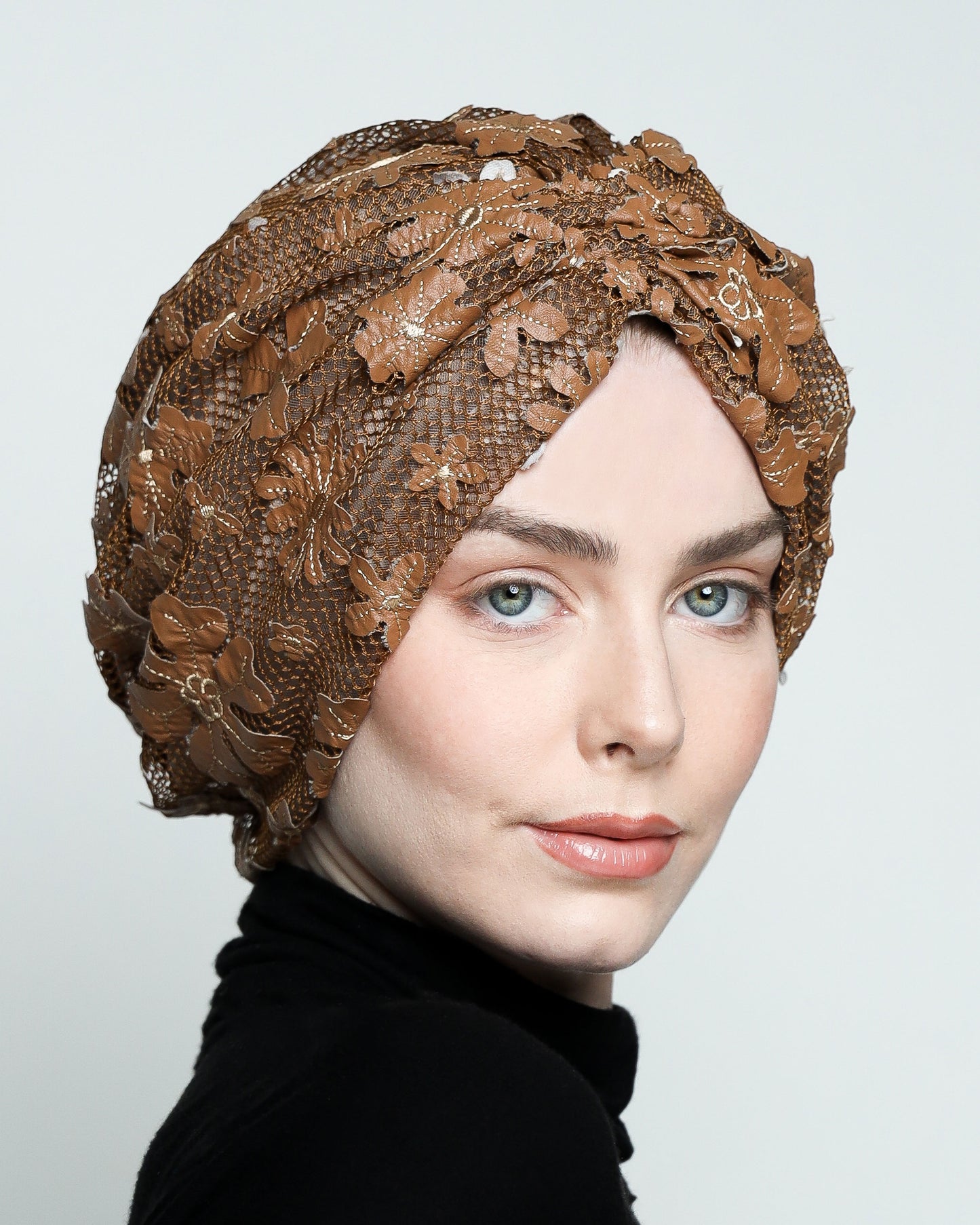 Gathering Floral Net Turban