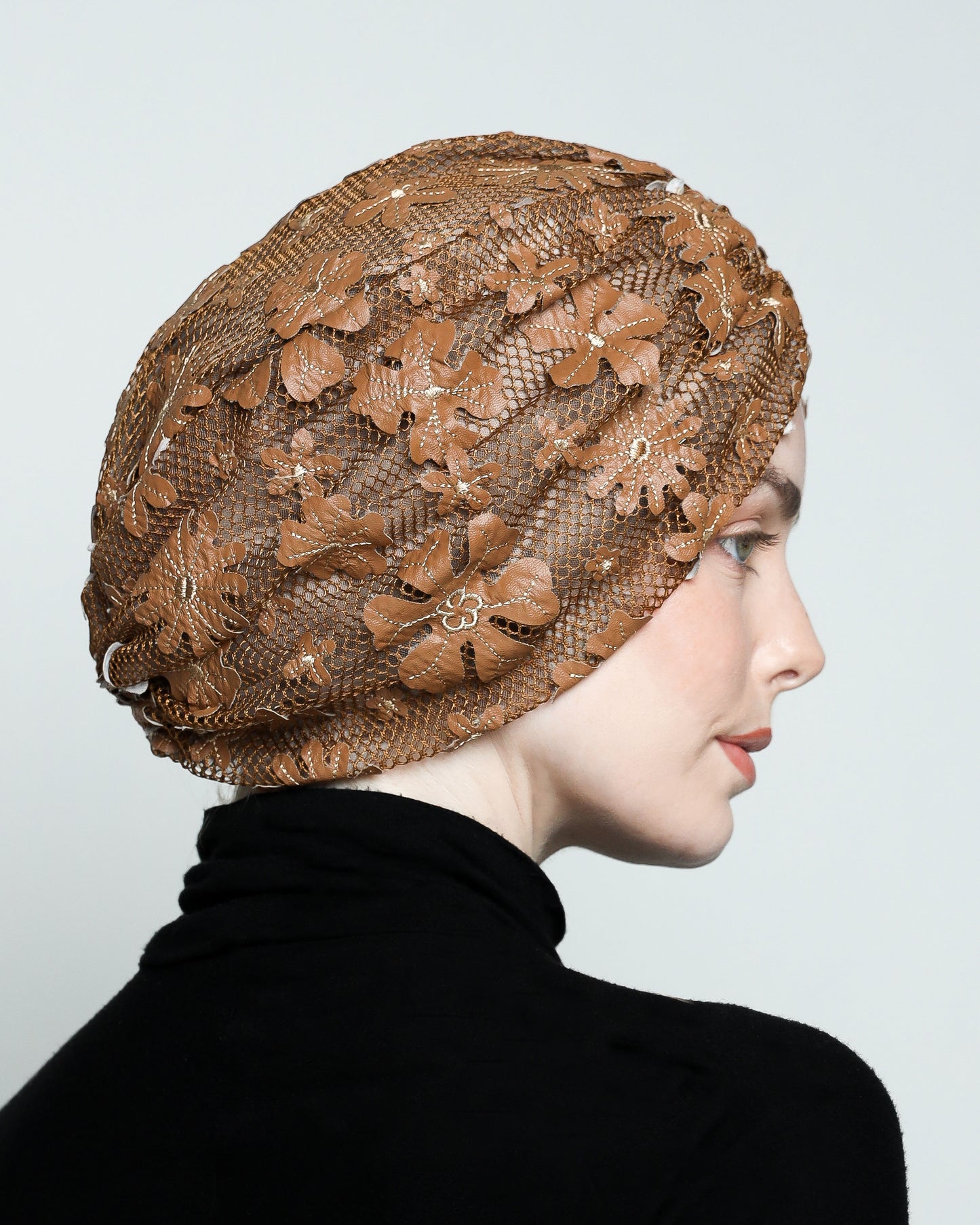 Gathering Floral Net Turban